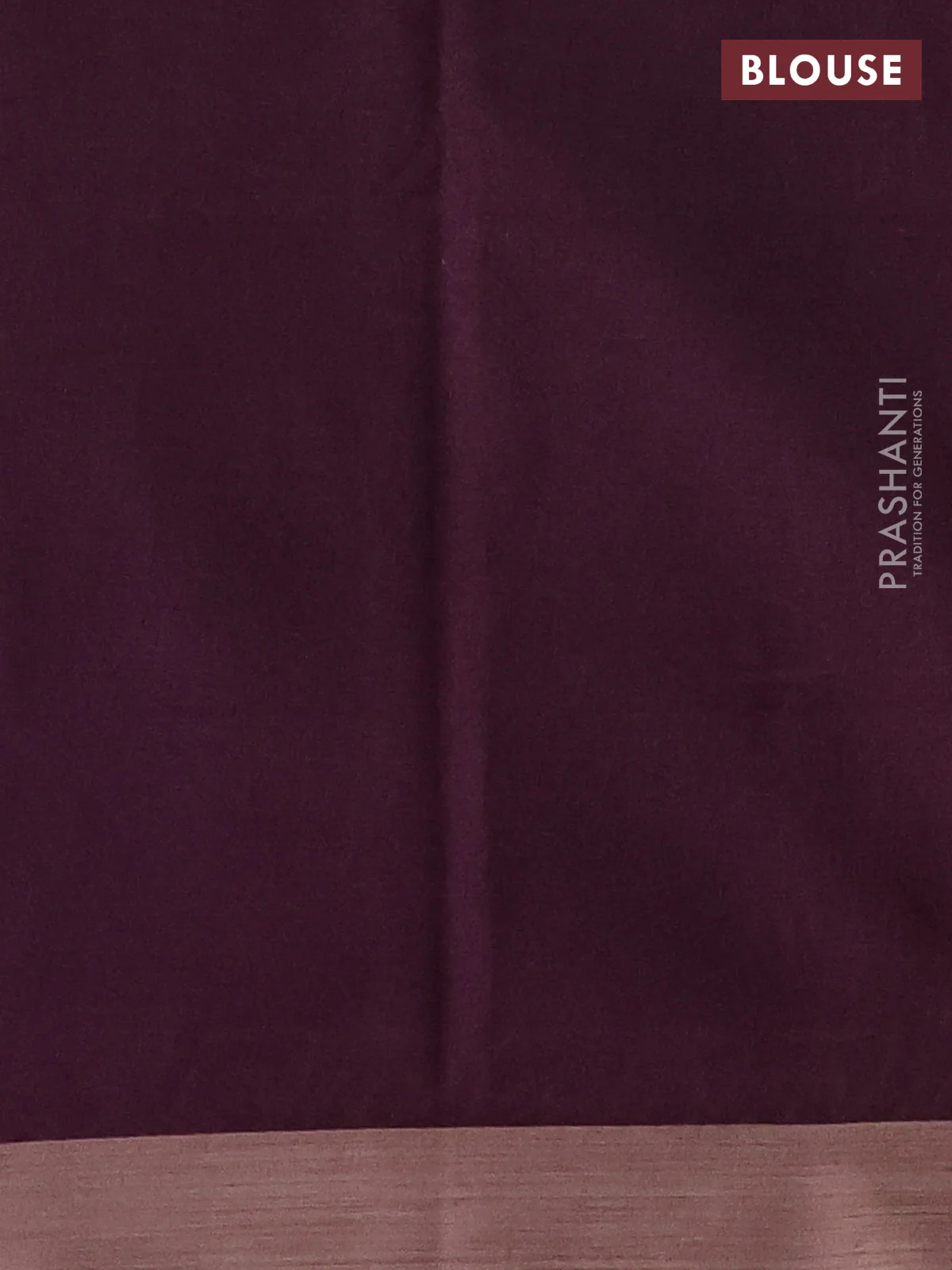 Kota silk cotton saree dark mustard and purple with allover block prints and simple border - Image 3