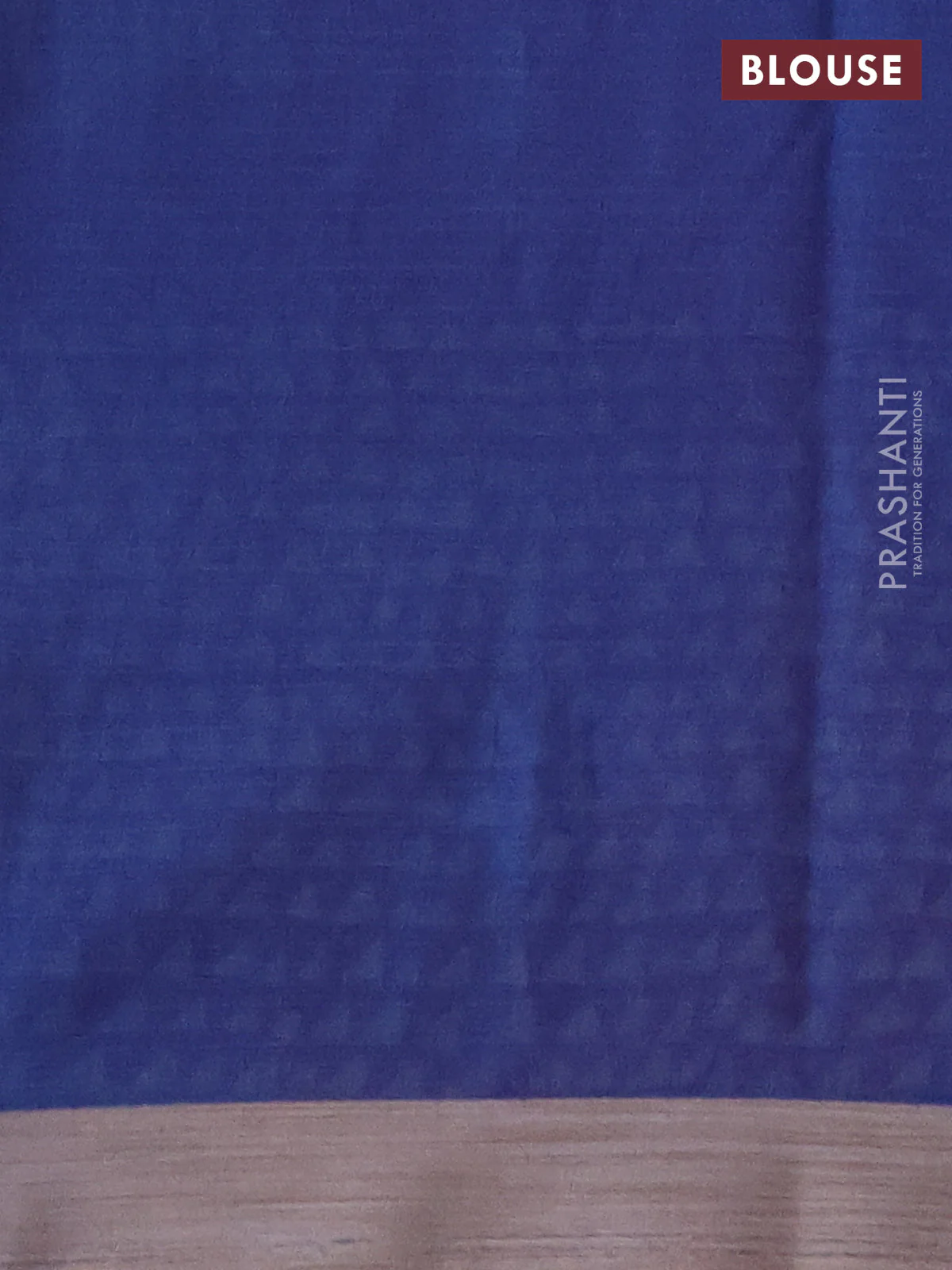 Kota silk cotton saree dark pink and blue with butta block prints and printed border - Image 3