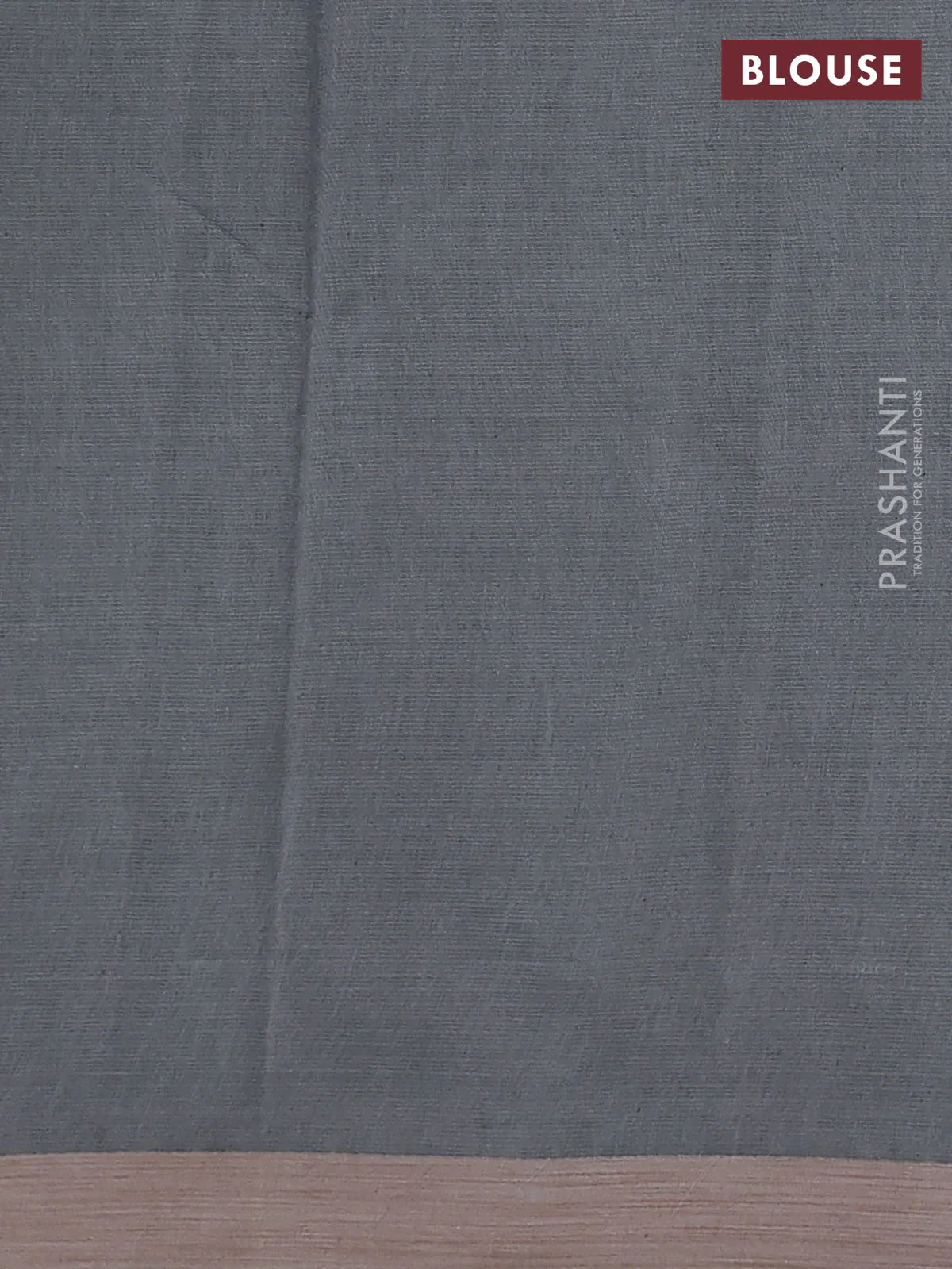 Kota silk cotton saree light green and grey with block prints and long printed border - Image 3