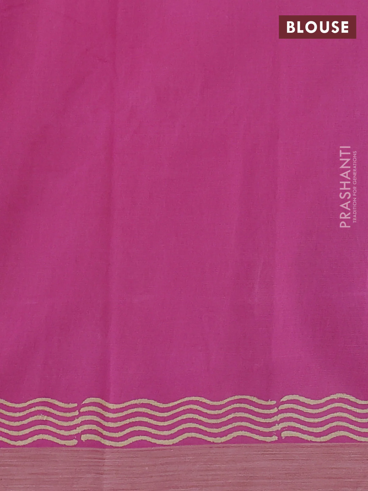 Kota silk cotton saree mustard yellow and pink with allover block prints and simple border - Image 3