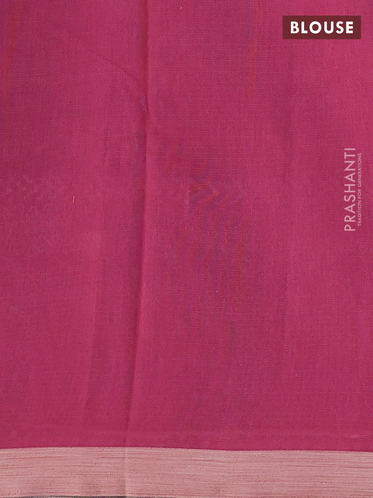 Kota silk cotton saree navy blue and maroon with block prints and long printed border - Image 3