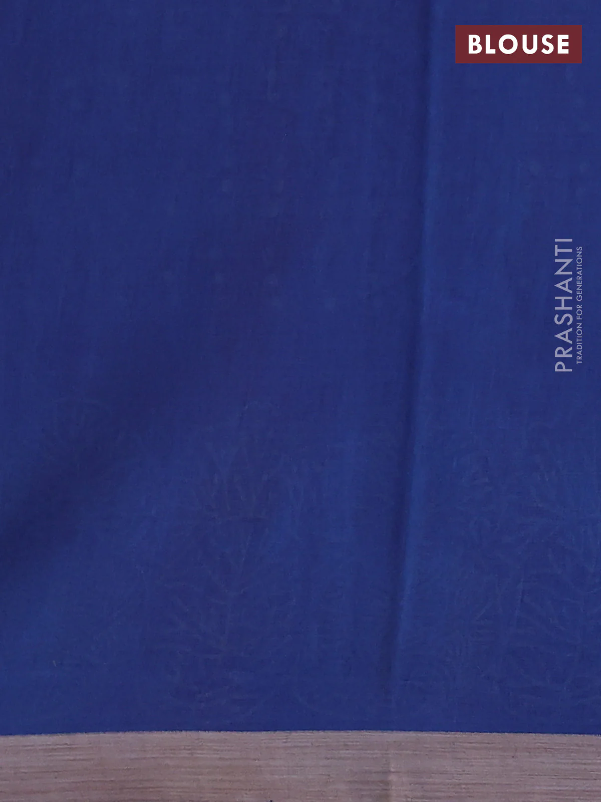 Kota silk cotton saree pink and blue with allover block prints and printed border - Image 3