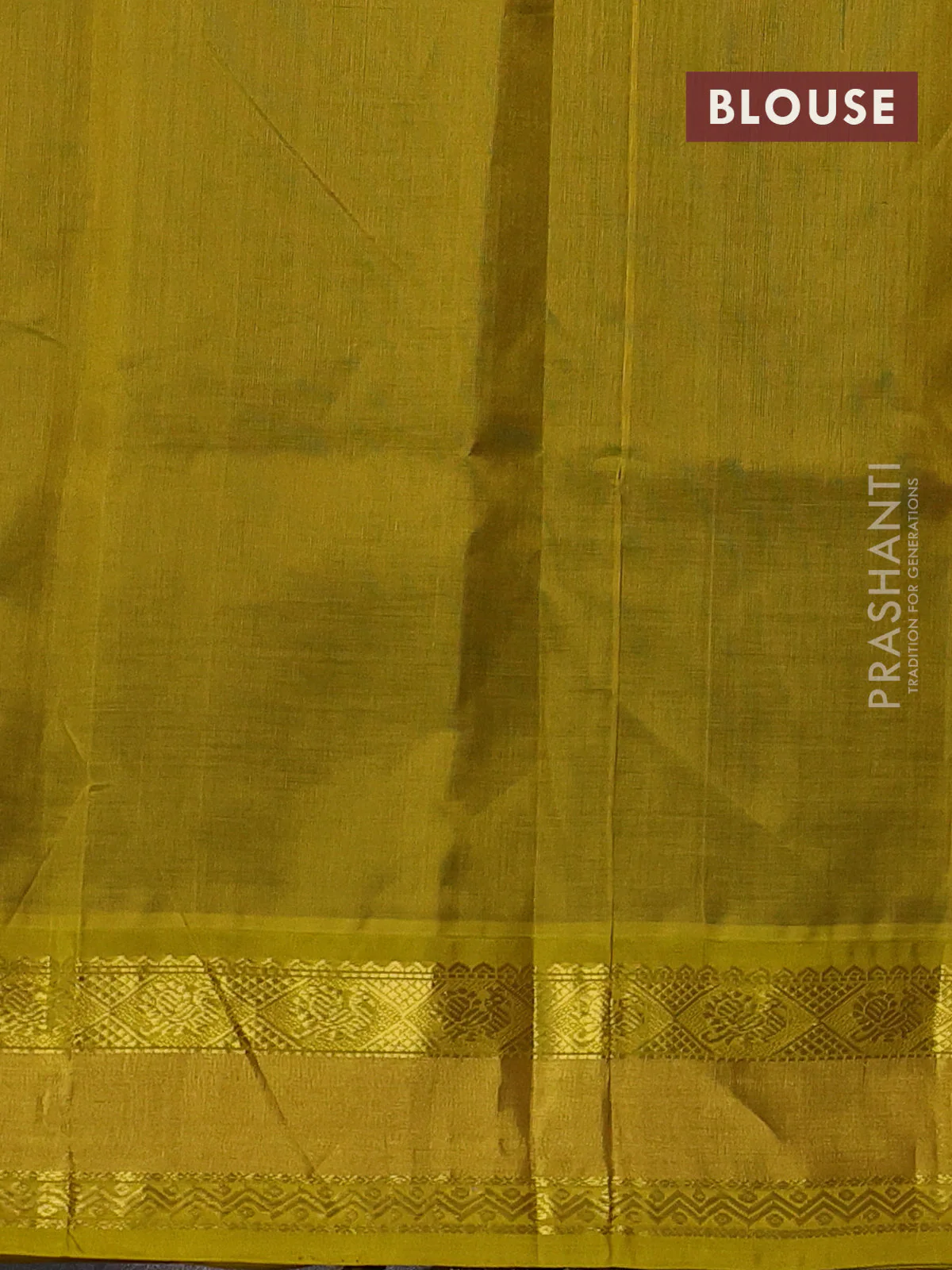 Kuppadam silk cotton saree black and lime yellow with annam zari woven buttas and zari woven border - Image 3