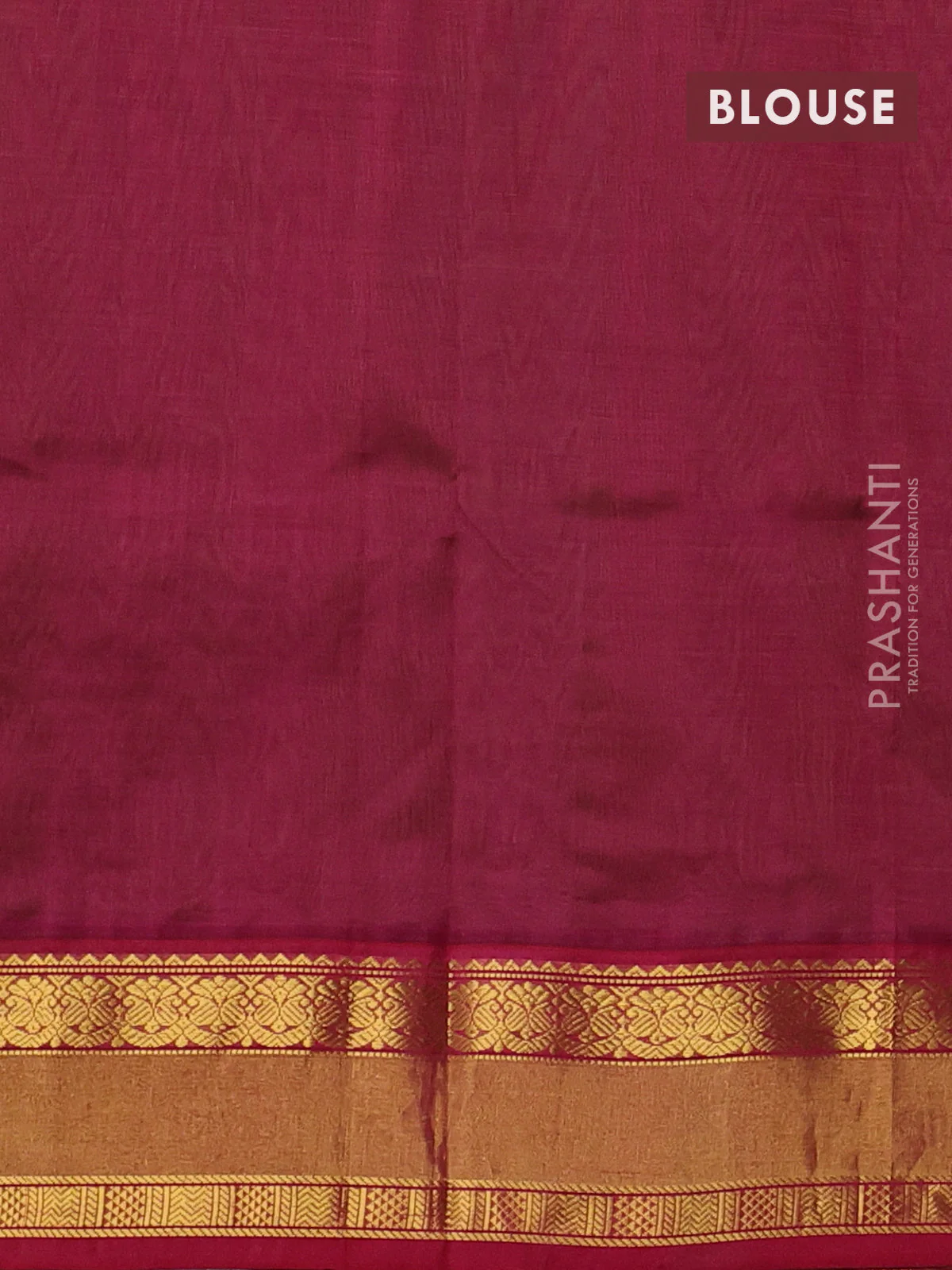Kuppadam silk cotton saree light green and maroon with plain body and rettapet zari woven border - Image 3