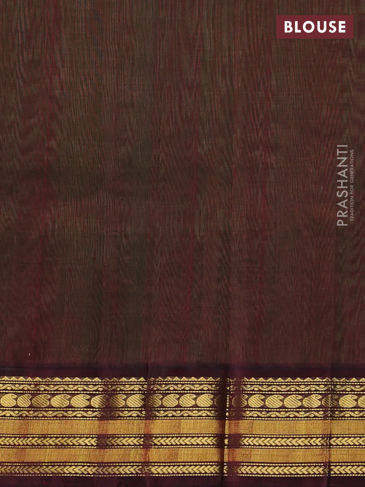 Kuppadam silk cotton saree light green and maroon with zari woven buttas and zari woven border - Image 3