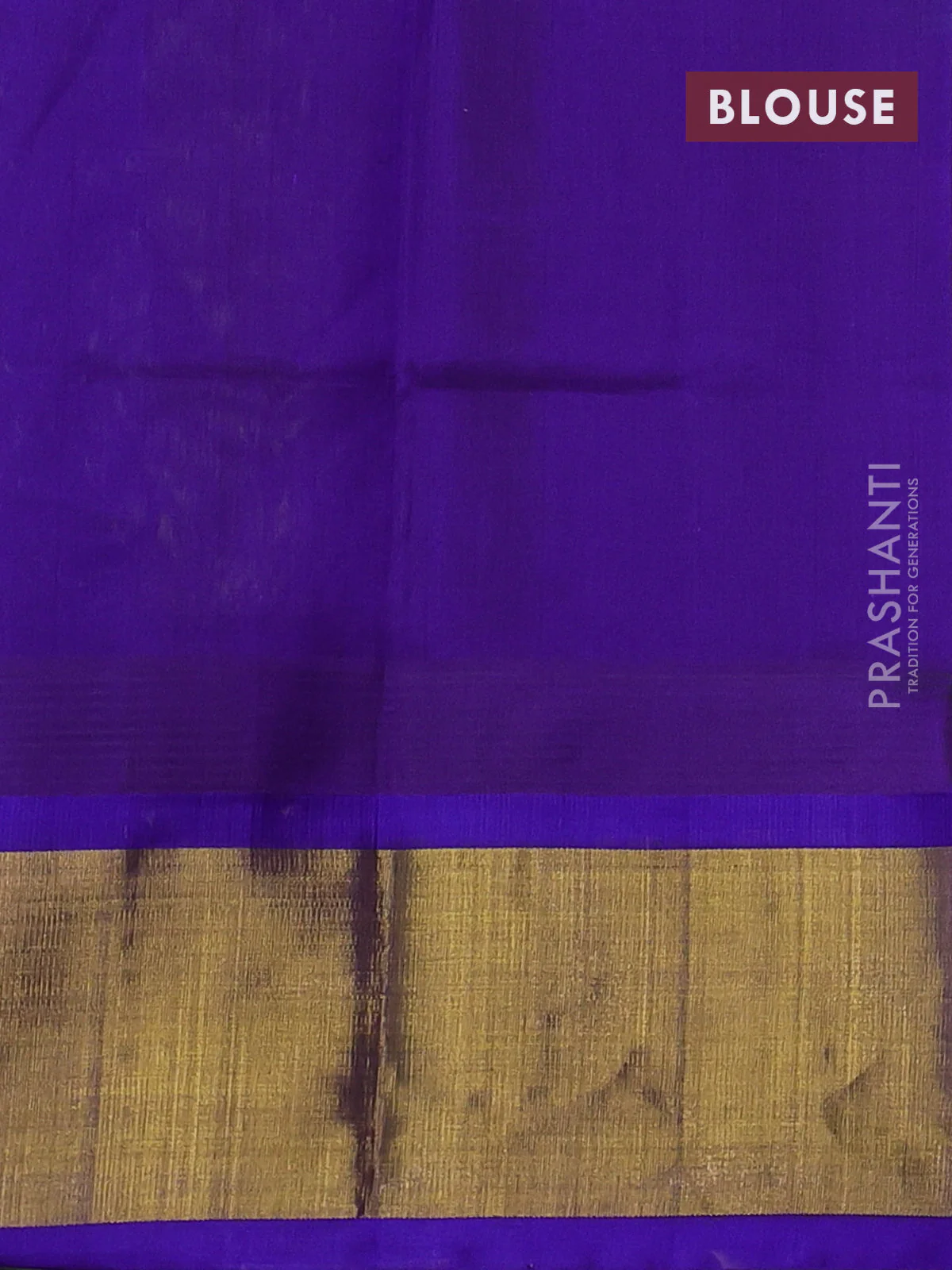 Kuppadam silk cotton saree light green and violet with plain body and temple design zari woven border - Image 3