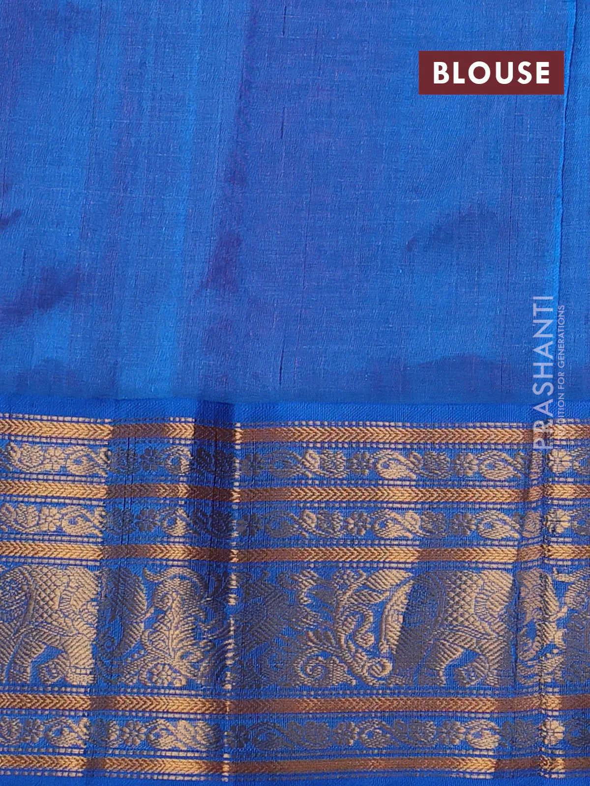 Kuppadam silk cotton saree light pink and cs blue with allover zari checked pattern and long zari woven border - Image 3