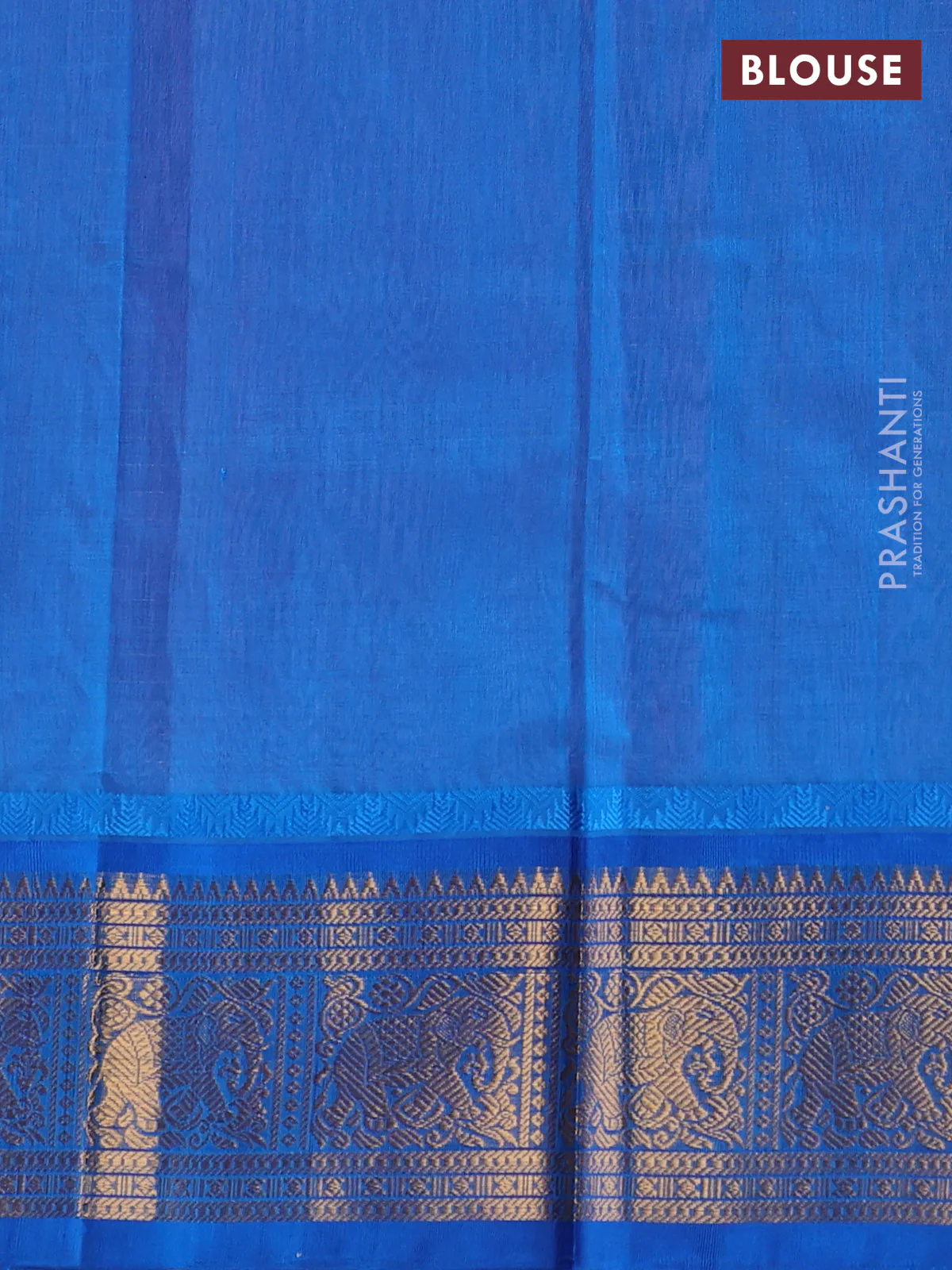 Kuppadam silk cotton saree light pink and cs blue with allover zari checks & lakshadeepam weaves and zari woven border - Image 3