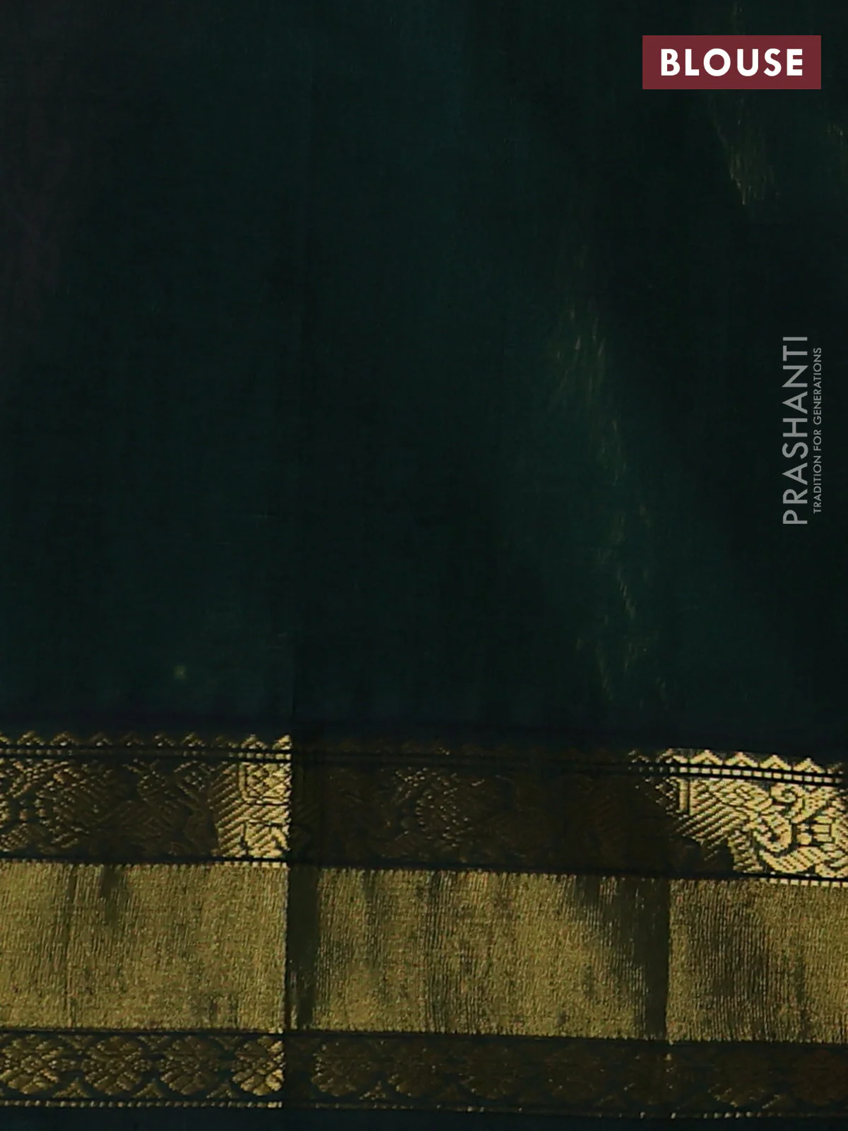 Kuppadam silk cotton saree light pink and dark green with zari woven buttas and zari woven border - Image 3