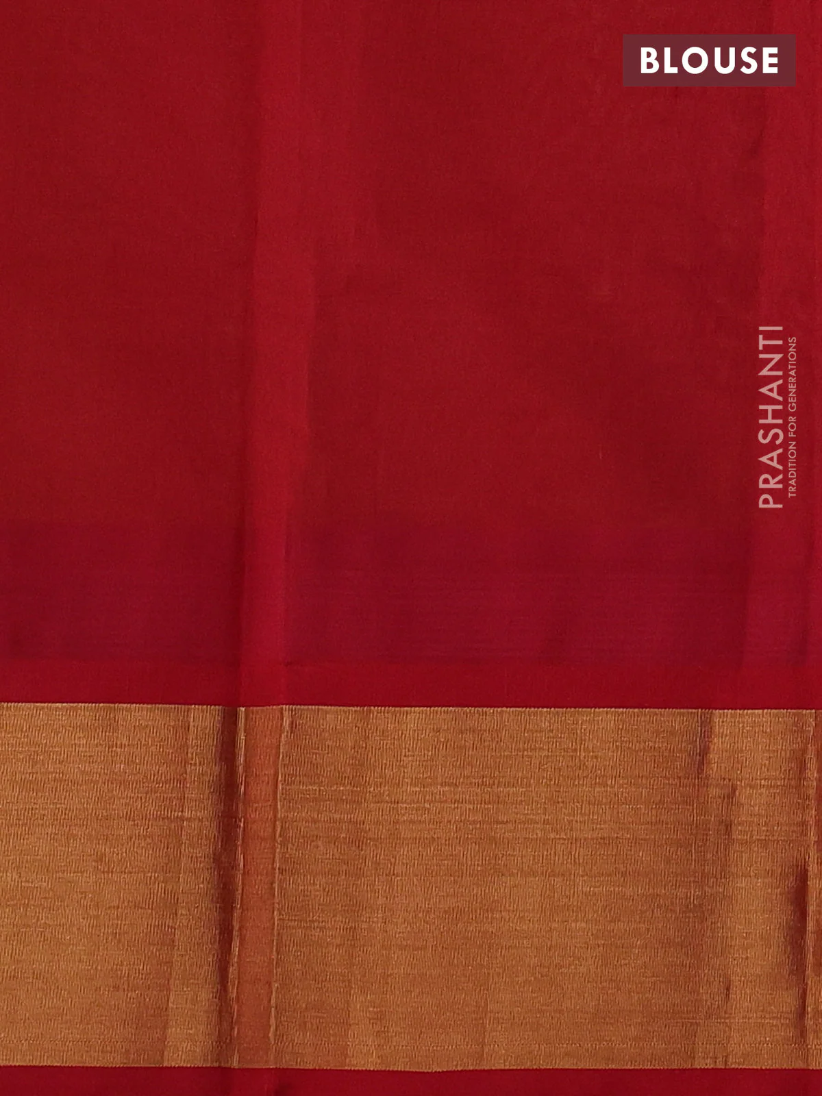 Kuppadam silk cotton saree lime yellow and red with plain body and temple design zari woven border - Image 3