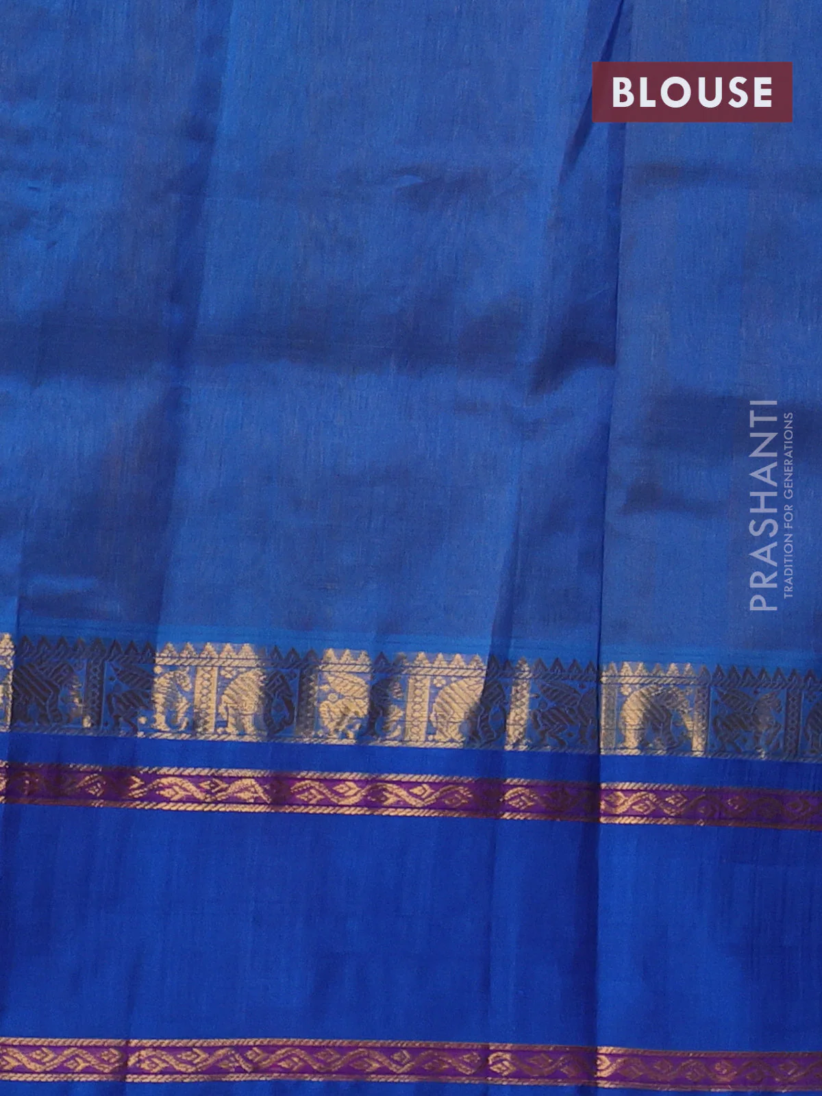 Kuppadam silk cotton saree mustard yellow and cs blue with allover zari checked pattern and rettapet zari woven butta border - Image 3