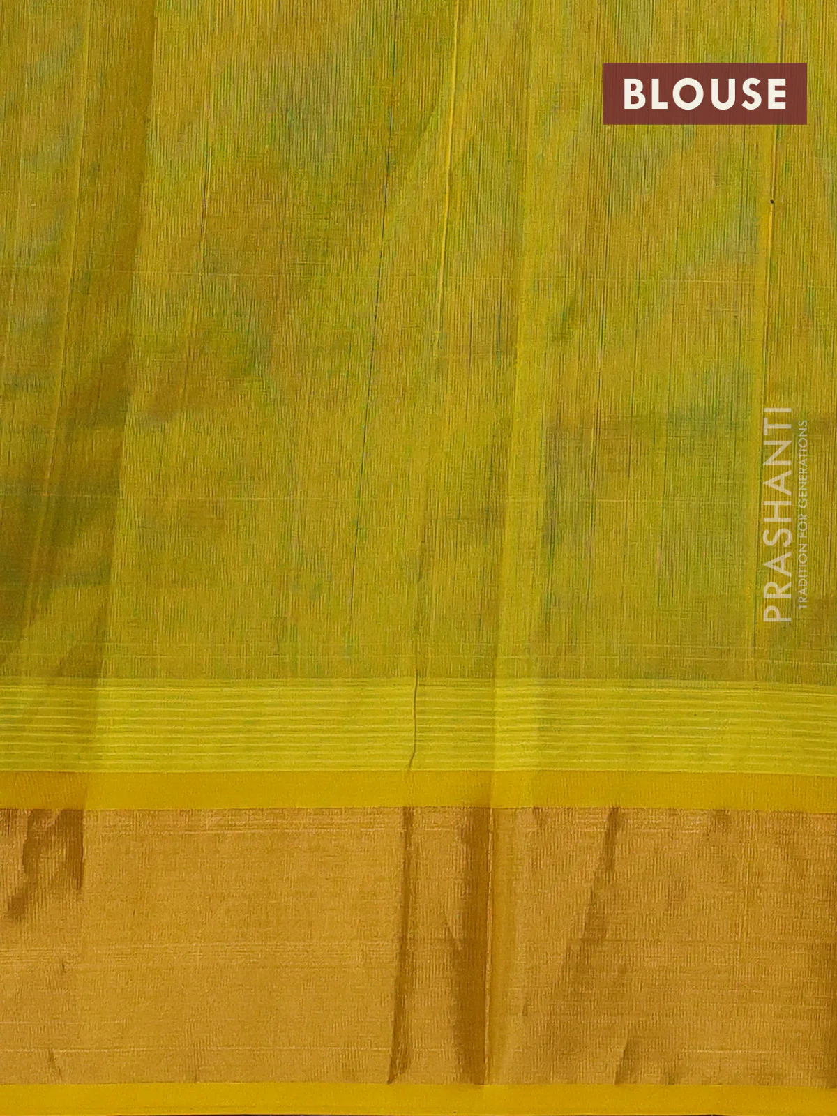 Kuppadam silk cotton saree navy blue and yellow with plain body and temple design zari woven border - Image 3