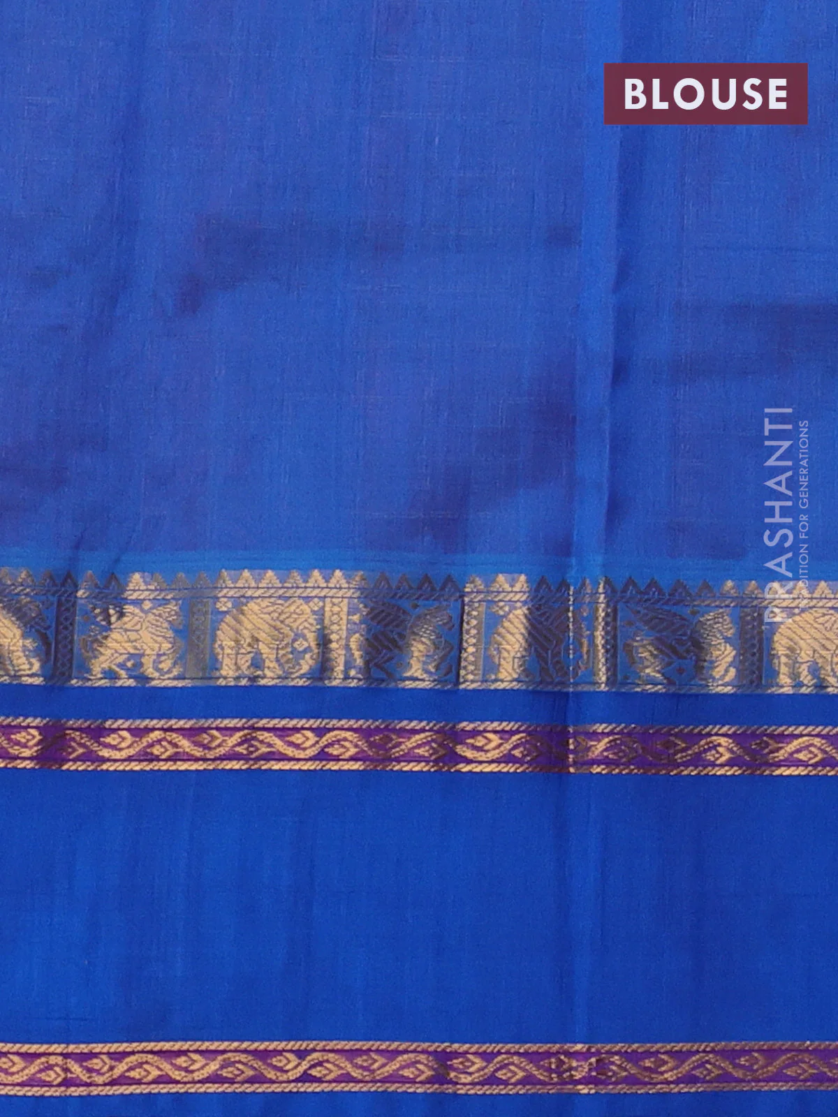 Kuppadam silk cotton saree pink and cs blue with allover zari checked pattern and rettapet zari woven butta border - Image 3