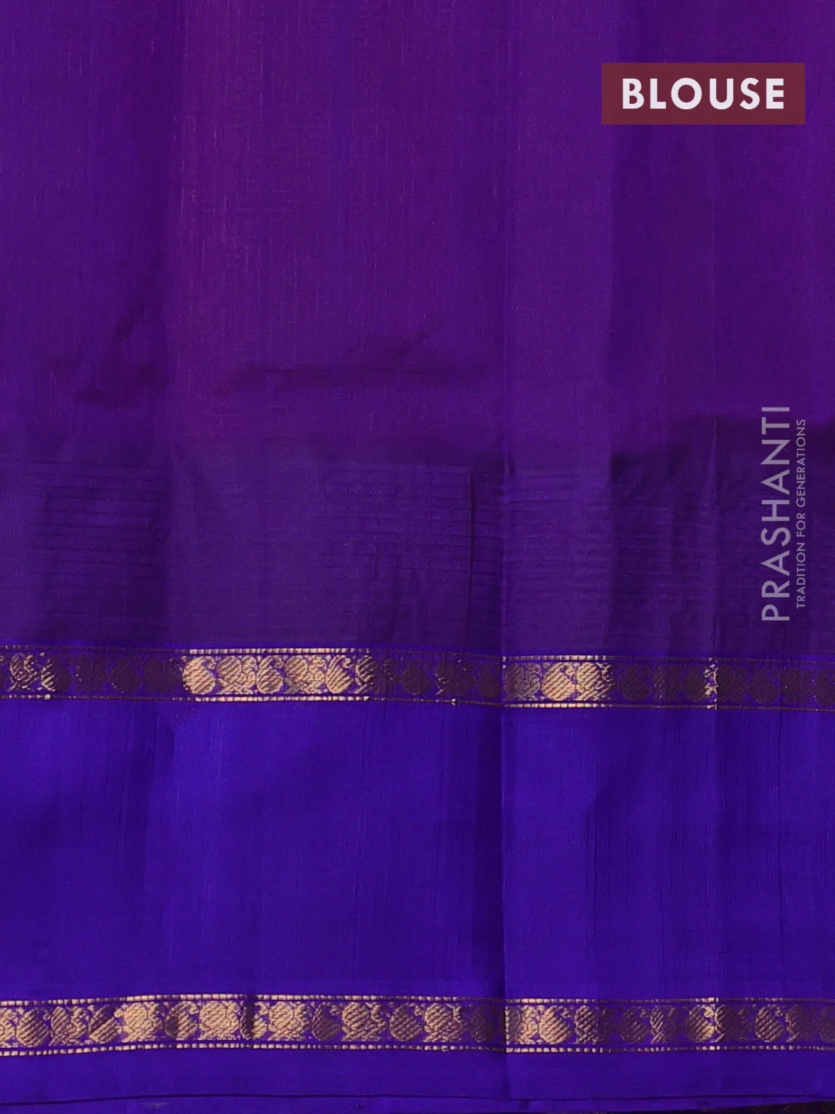 Kuppadam silk cotton saree pink and violet with allover small zari checked pattern and rettapet zari woven butta border - Image 3