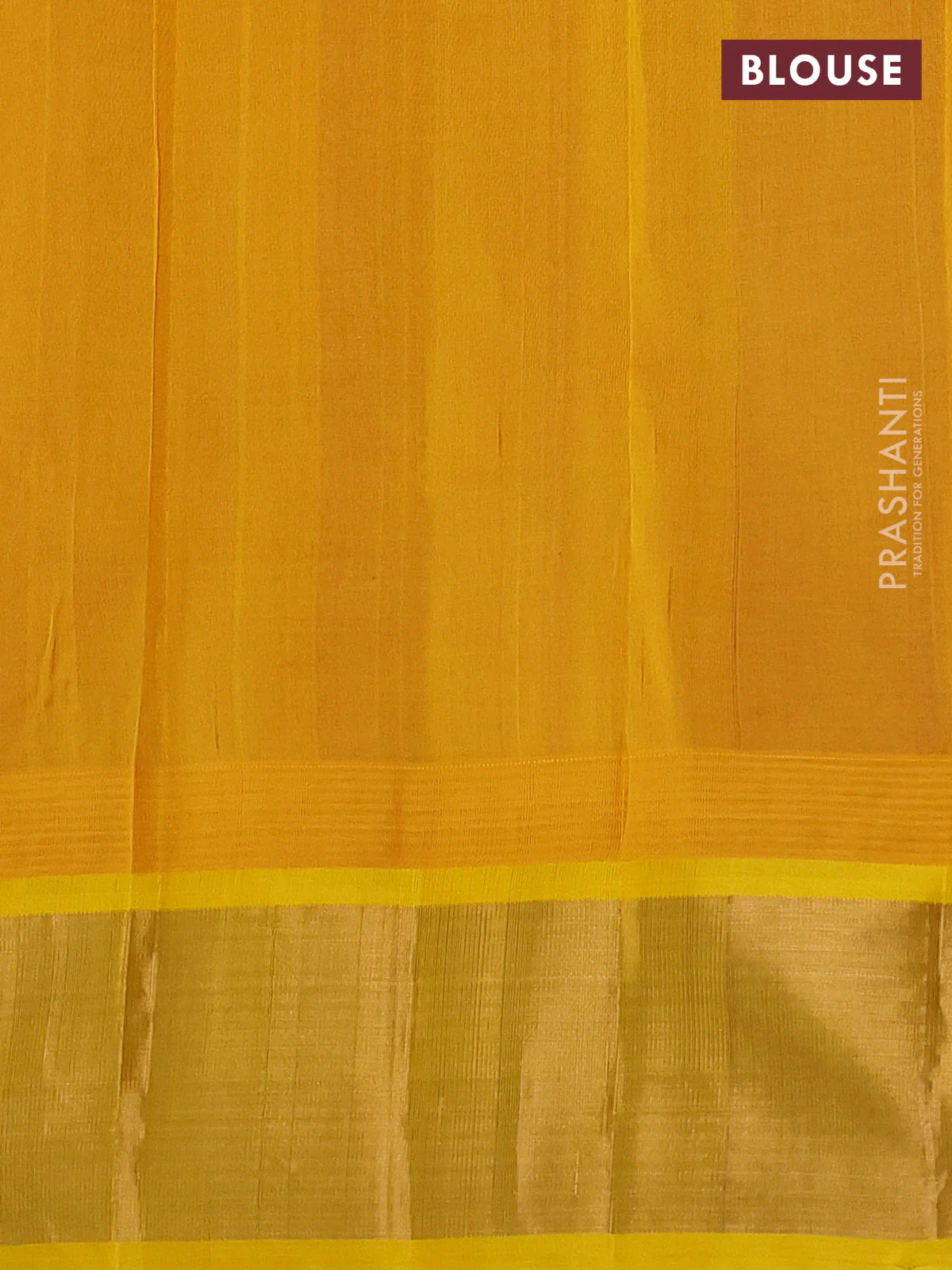 Kuppadam silk cotton saree pink and yellow with plain body and temple design zari woven border - Image 3
