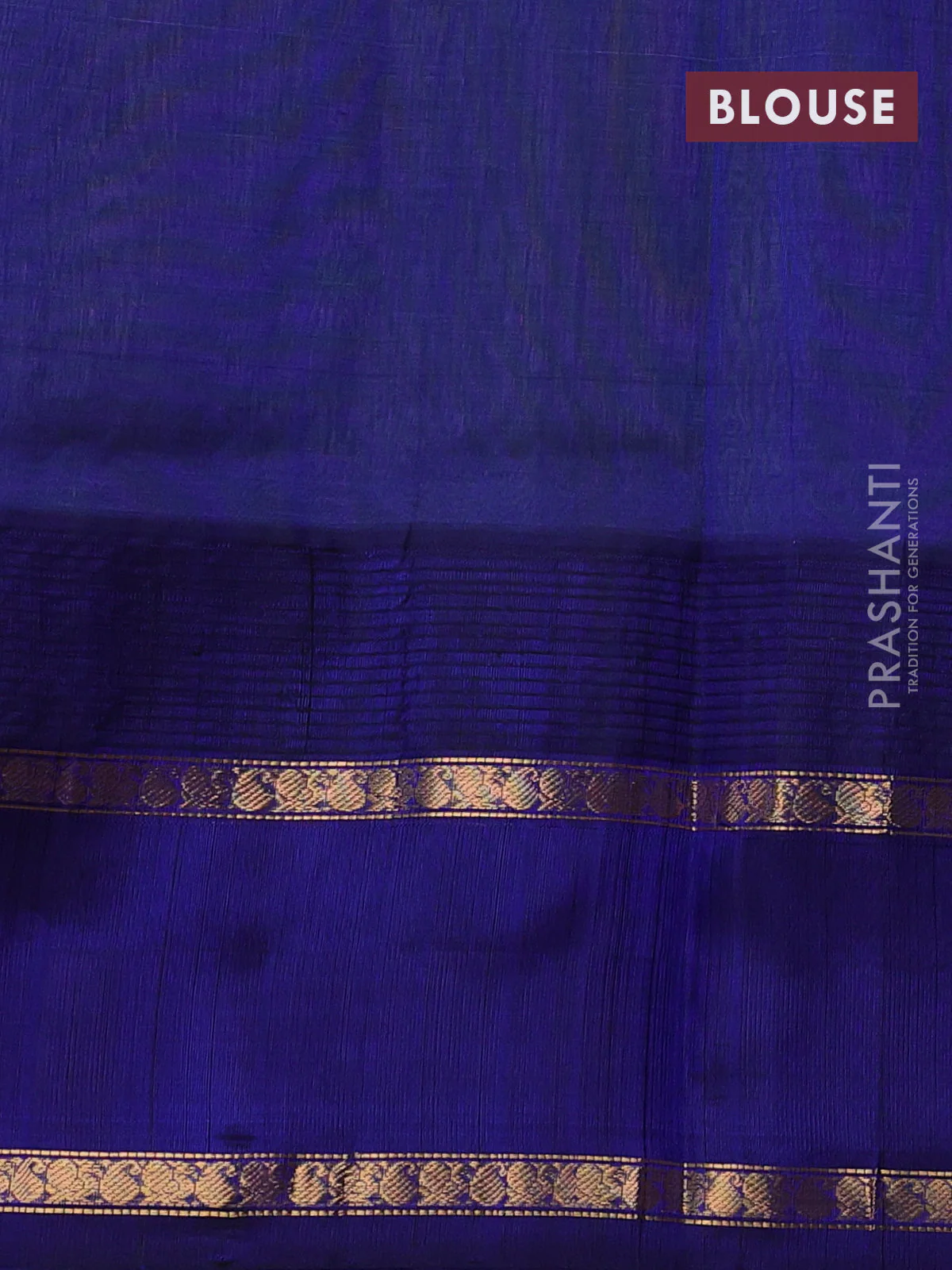 Kuppadam silk cotton saree pista green and navy blue with allover small zari checked pattern and rettapet zari woven butta border - Image 3
