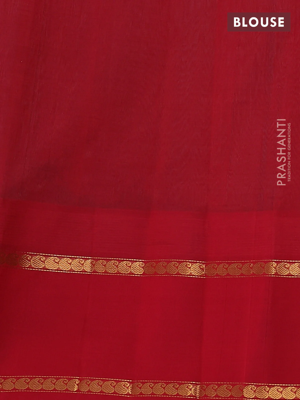 Kuppadam silk cotton saree teal green and red with allover thread woven checked pattern and rettapet zari woven annam butta border - Image 3
