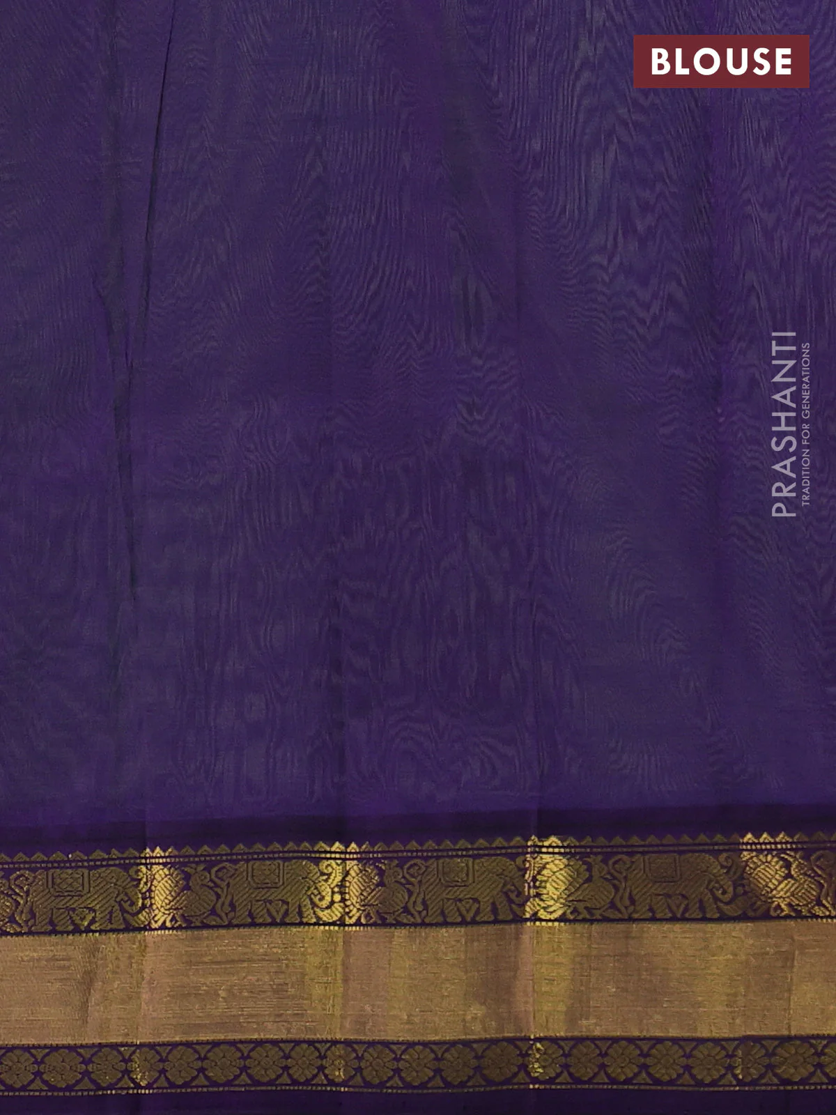Kuppadam silk cotton saree teal shade and navy blue with annam zari woven buttas and zari woven korvai border - Image 3