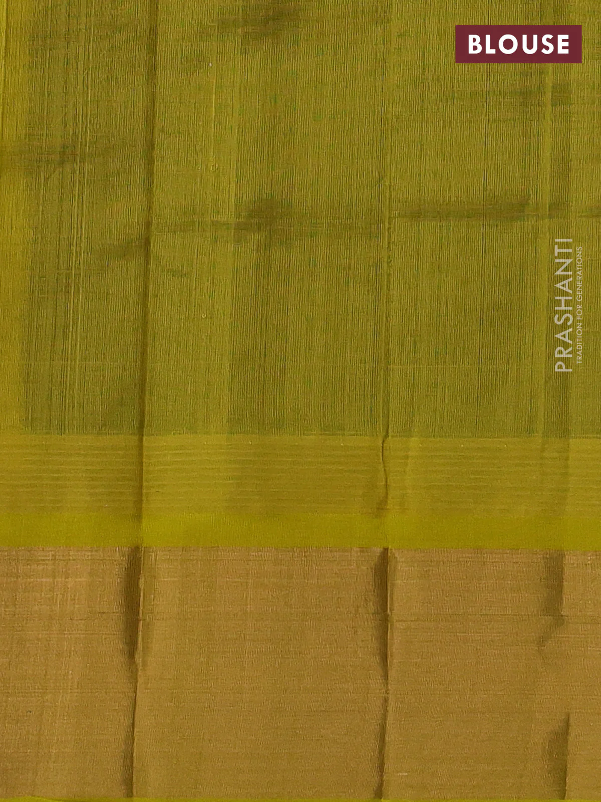 Kuppadam silk cotton saree violet and lime yellow with plain body and temple design zari woven border - Image 3