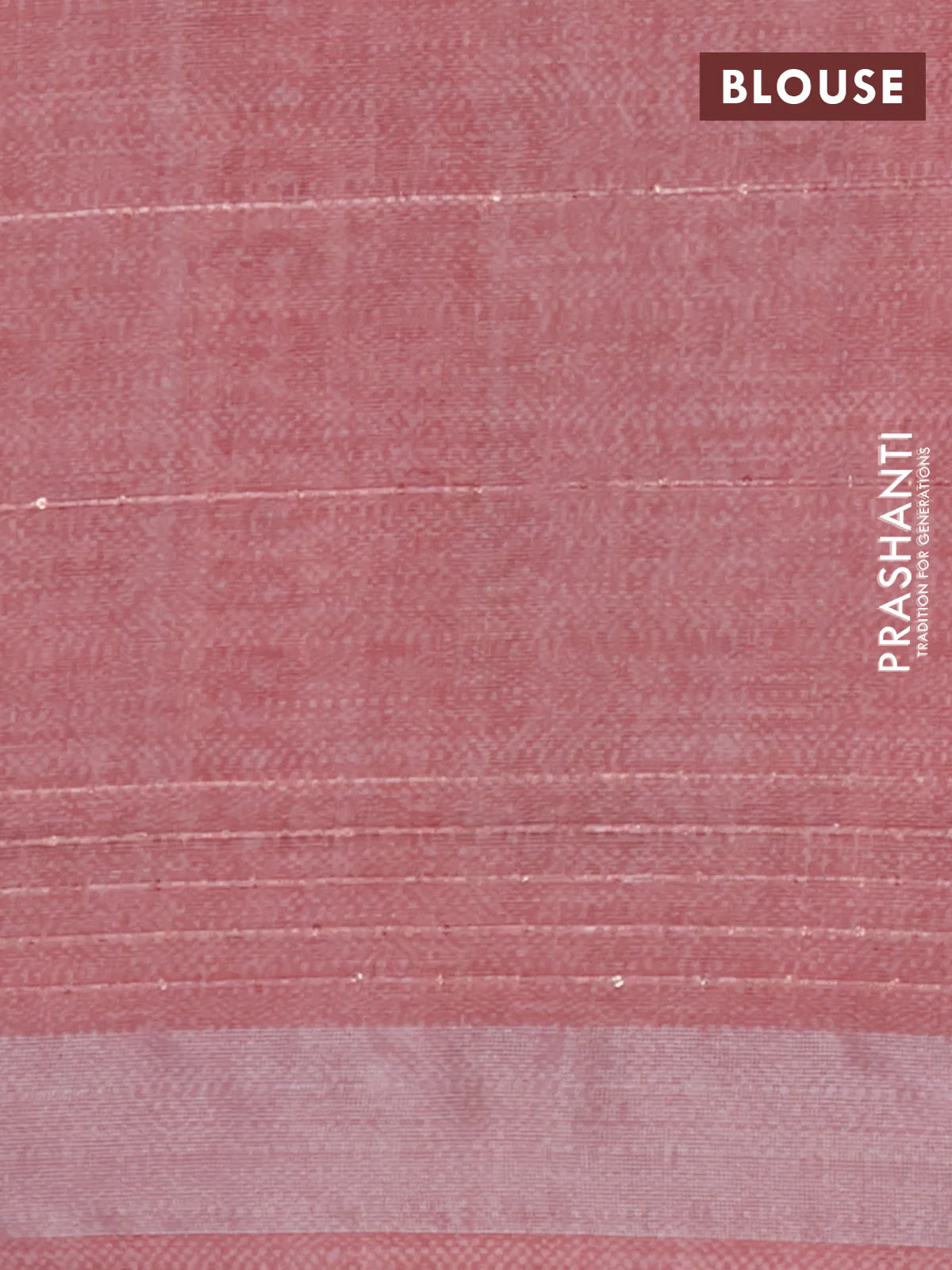 Linen cotton saree maroon shade with allover leaf prints & sequin work and silver zari woven border - Image 4