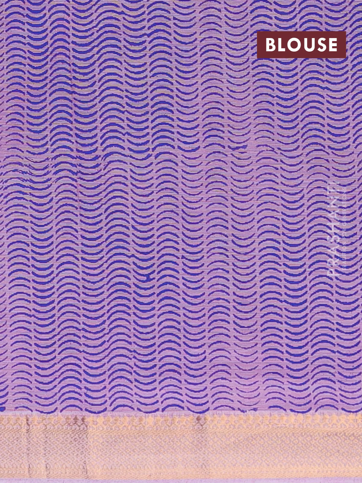 Mangalagiri cotton block printed saree lotus pink with allover prints and mangalgiri border - Image 4