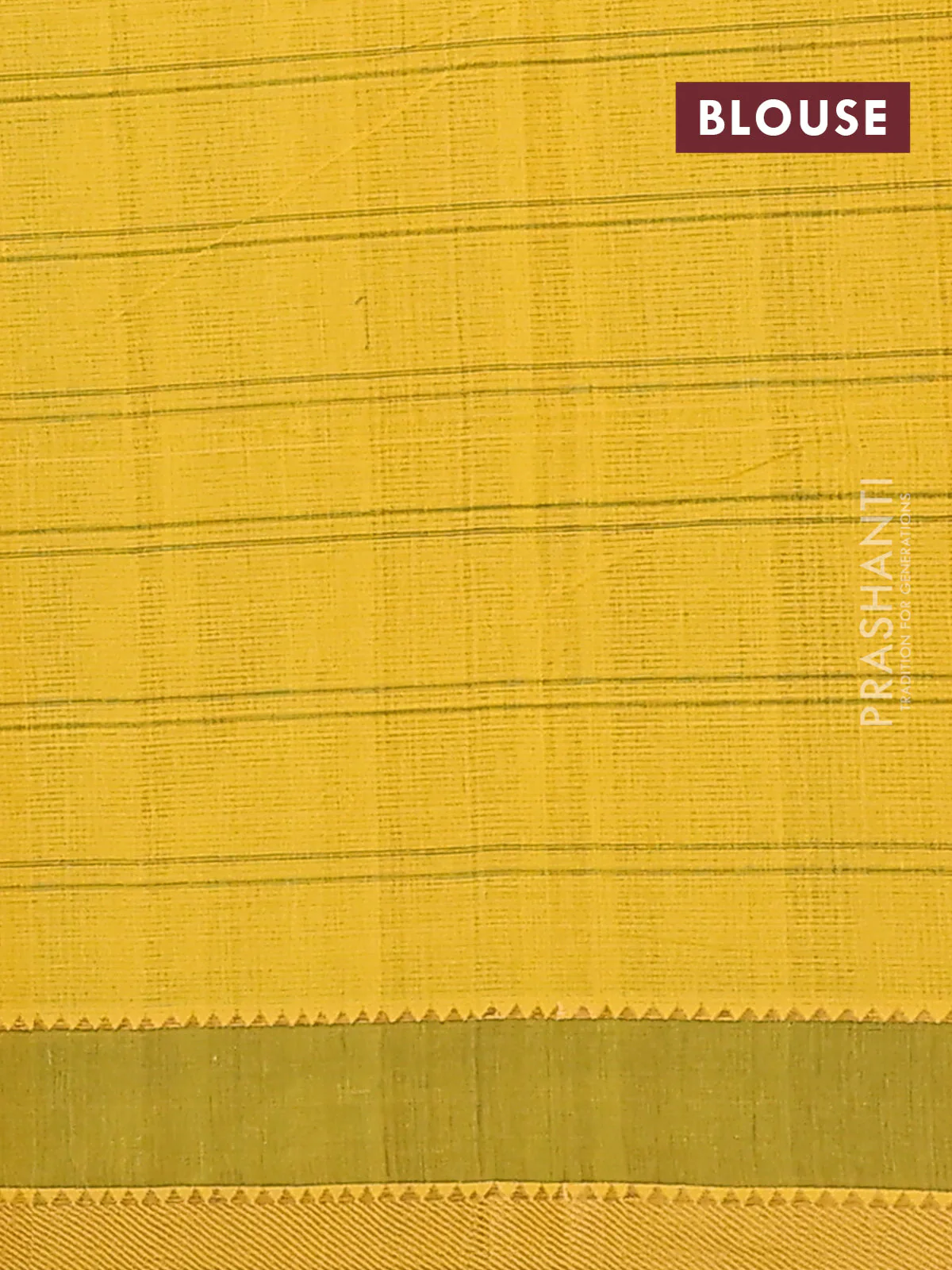 Mangalgiri cotton saree dual shade of green and yellow with allover checked pattern and rettapet zari woven border - Image 4