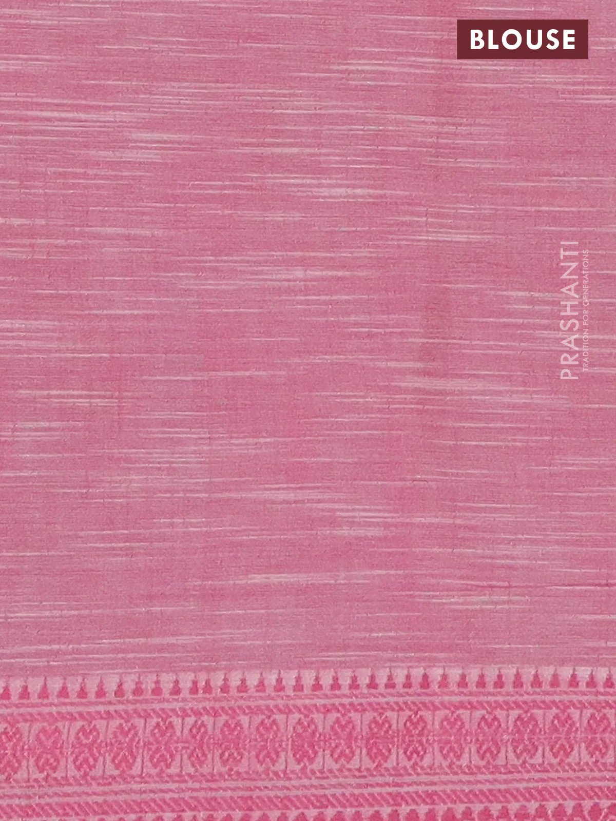 Mangalgiri cotton saree grey multi colour and off white pink with allover prints and thread woven border - Image 4