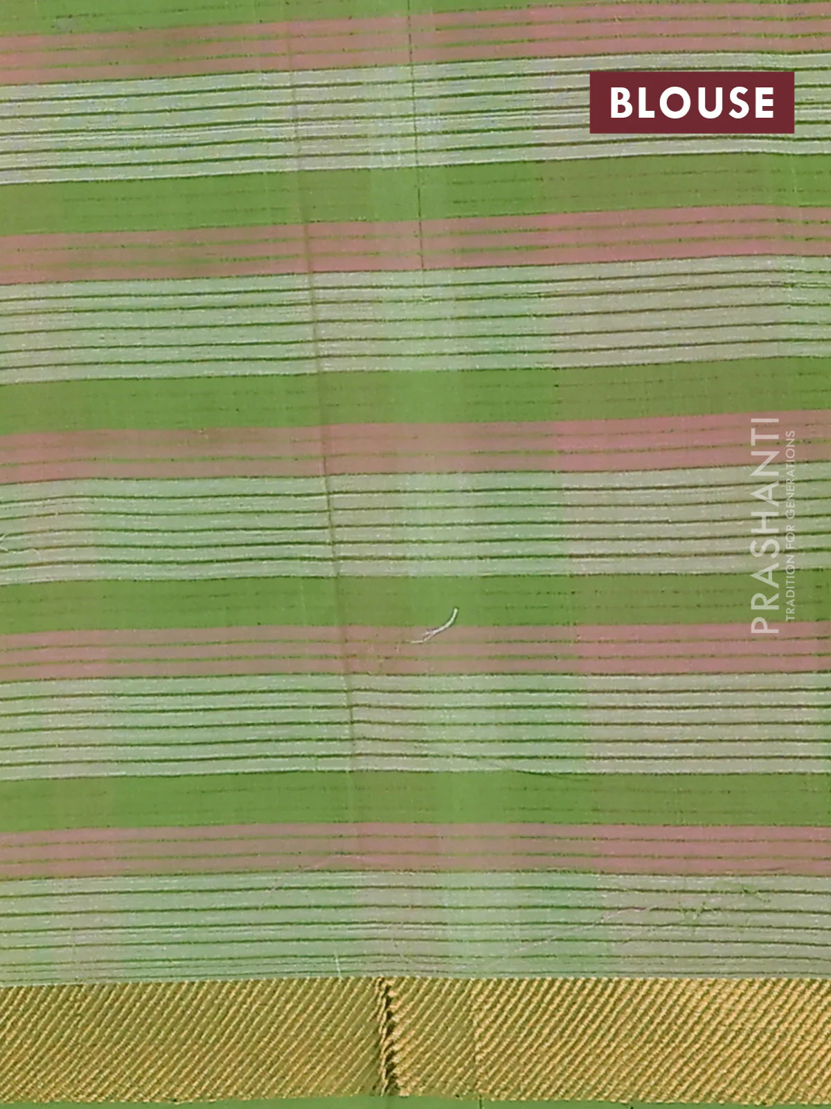 Mangalgiri cotton saree multi colour and pink with allover checked pattern and zari woven border - Image 4