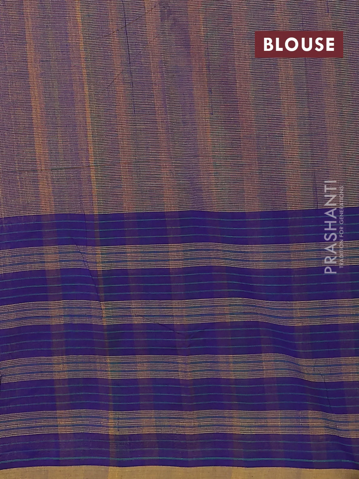Mangalgiri cotton saree yellow and multi colour with palin body and zari woven border - Image 4