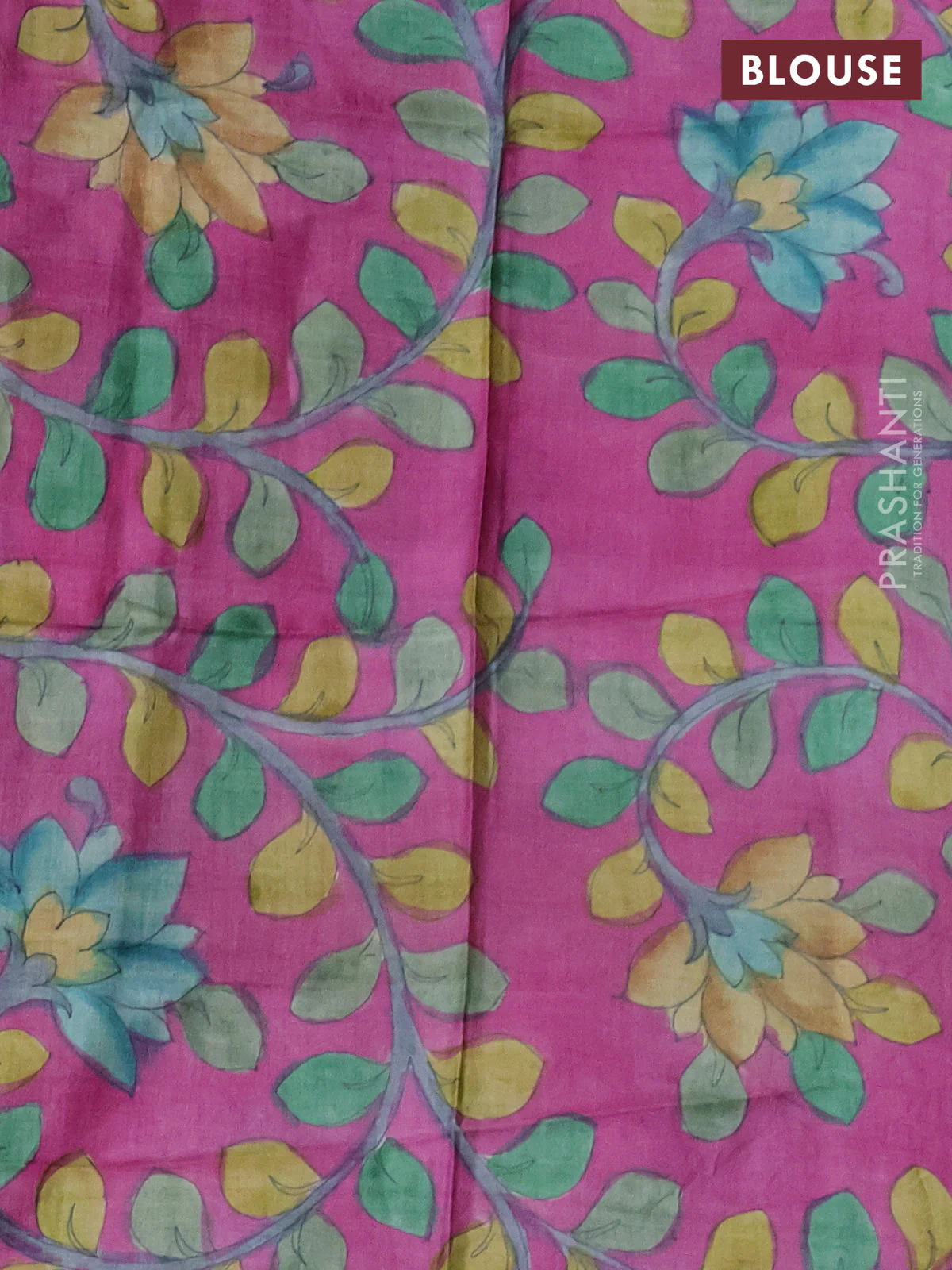 Mangalgiri silk cotton saree green and pink with plain body and silver zari woven border - Image 3