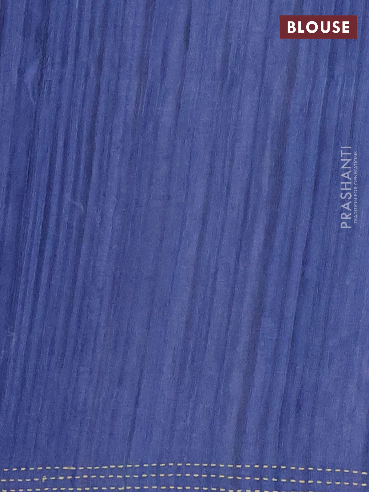 Matka tussar saree multi colour and blue with allover kalamkari prints and bandhani printed & embroidery work border - Image 4