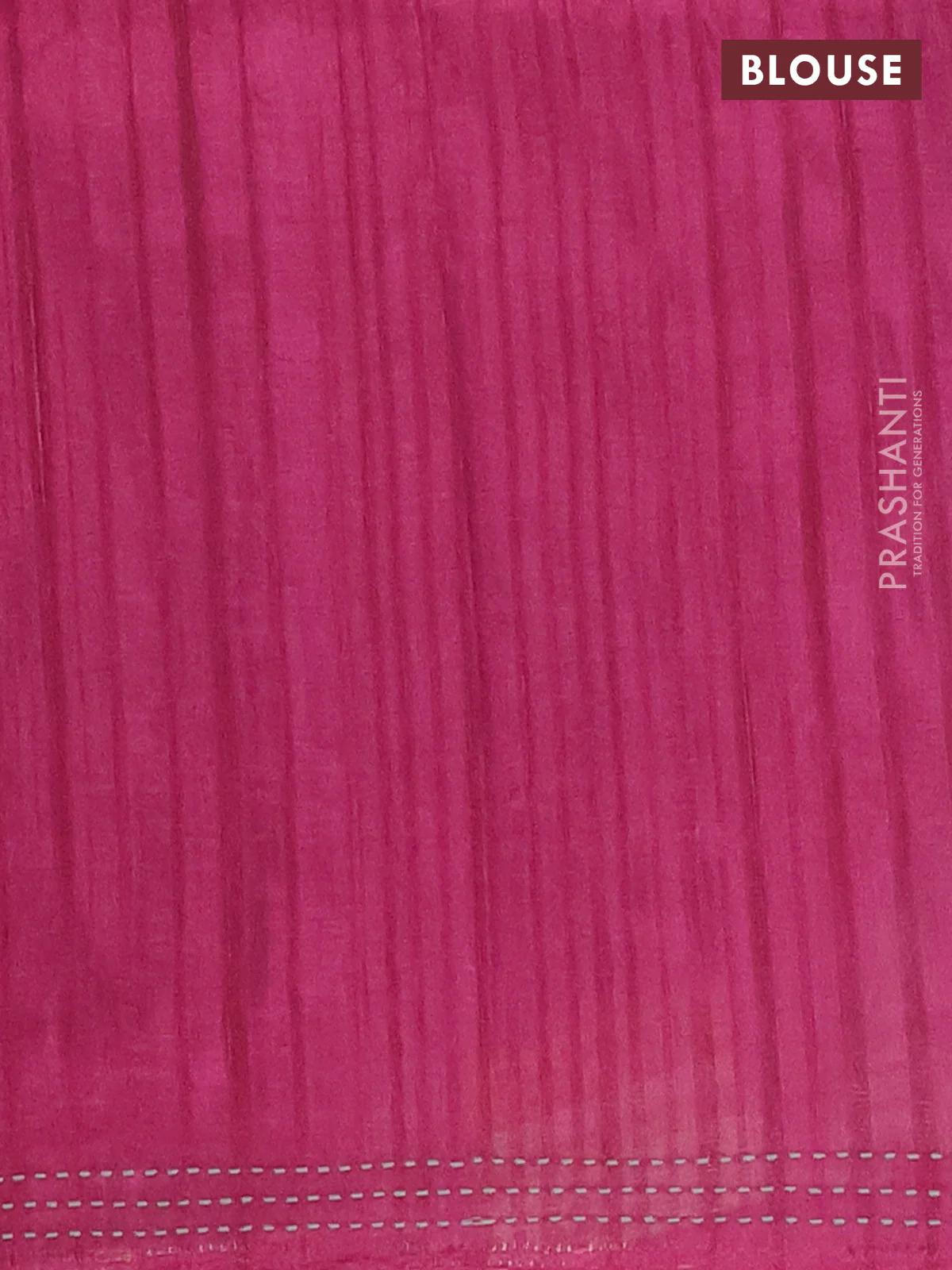 Matka tussar saree multi colour and magenta pink with allover kalamkari prints and bandhani printed & embroidery work border - Image 4