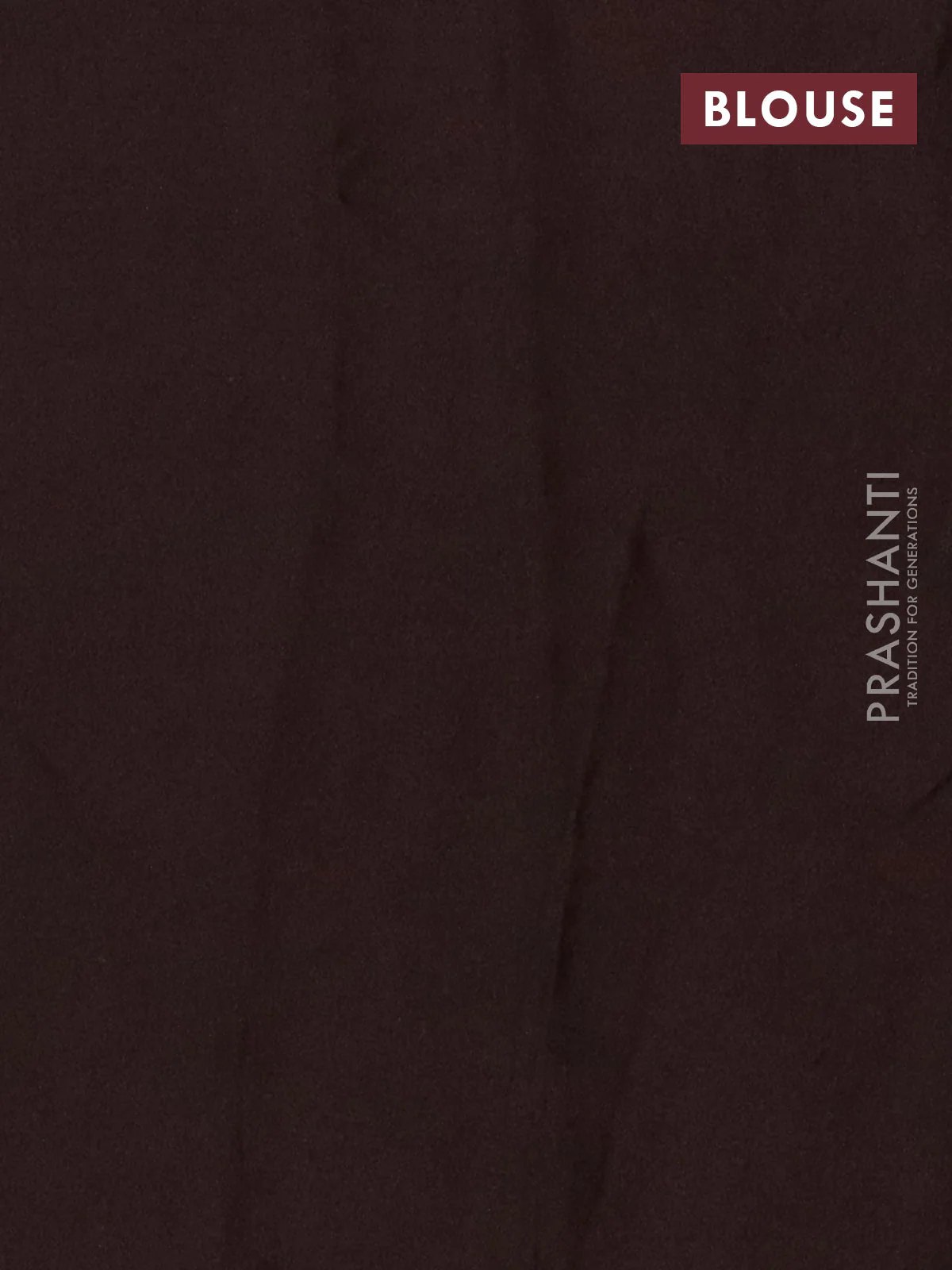 Modal silk saree brown with allover prints and printed border - Image 4