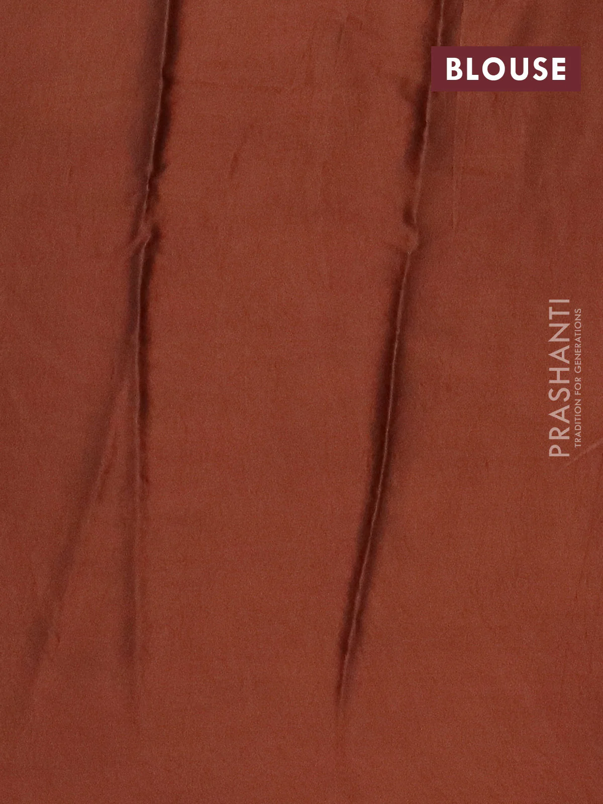 Modal silk saree rust shade with allover prints and printed border - Image 4