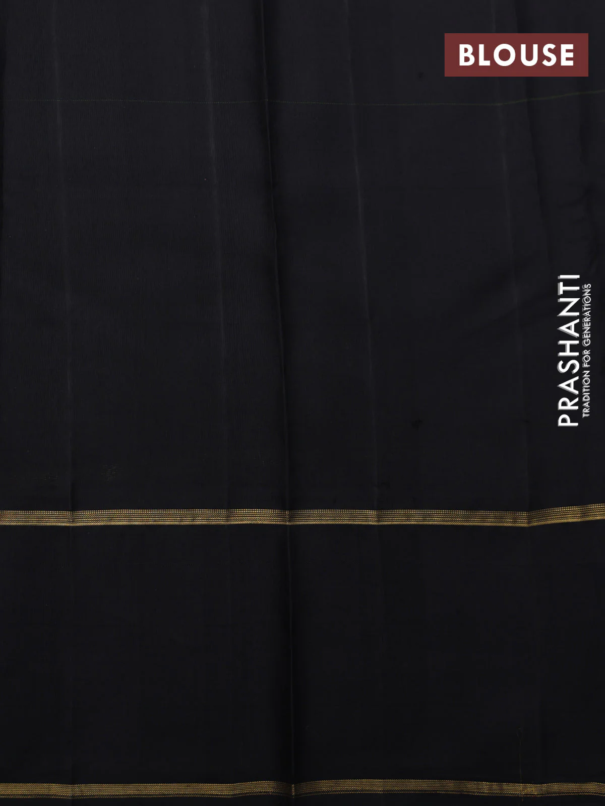 Multi Colour-Black Pure Kanchipuram Silk Saree With Allover Checked Pattern - Image 6