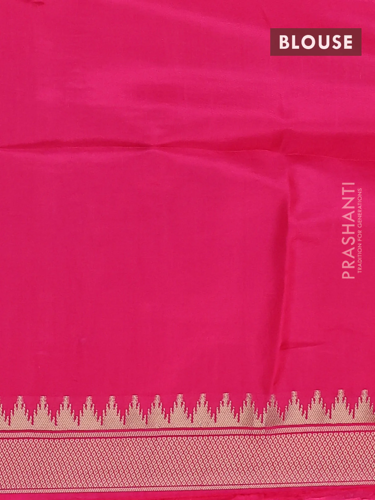 Munga crepe silk saree black and pink with zari woven buttas and rich thread & zari woven pallu - Image 3