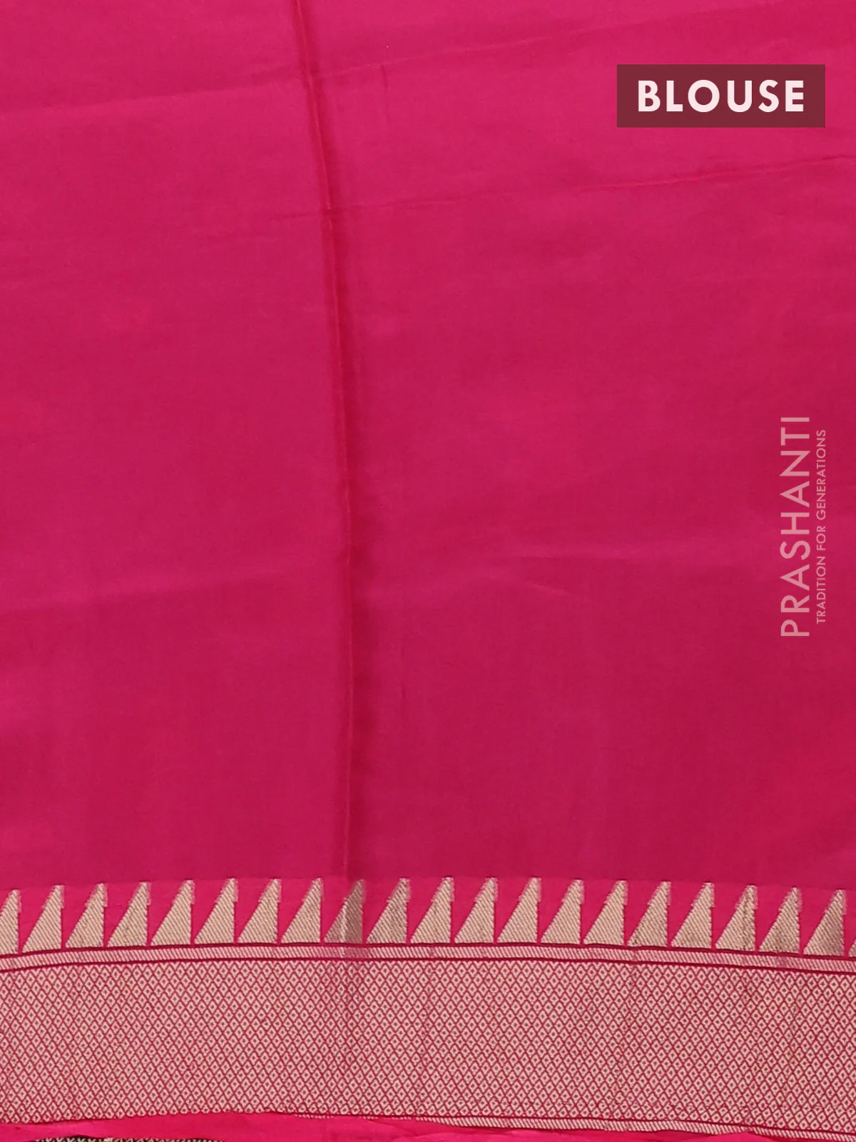 Munga crepe silk saree black and pink with zari woven buttas and rich thread & zari woven pallu - Image 3