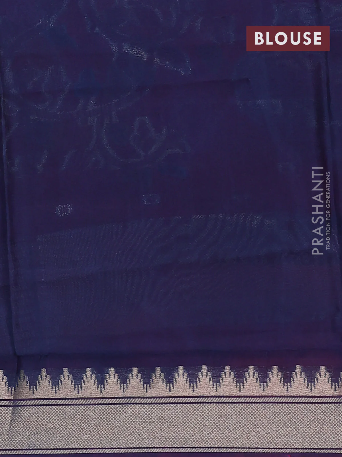 Munga crepe silk saree pink and peacock blue with zari woven buttas and rich thread & zari woven pallu - Image 3