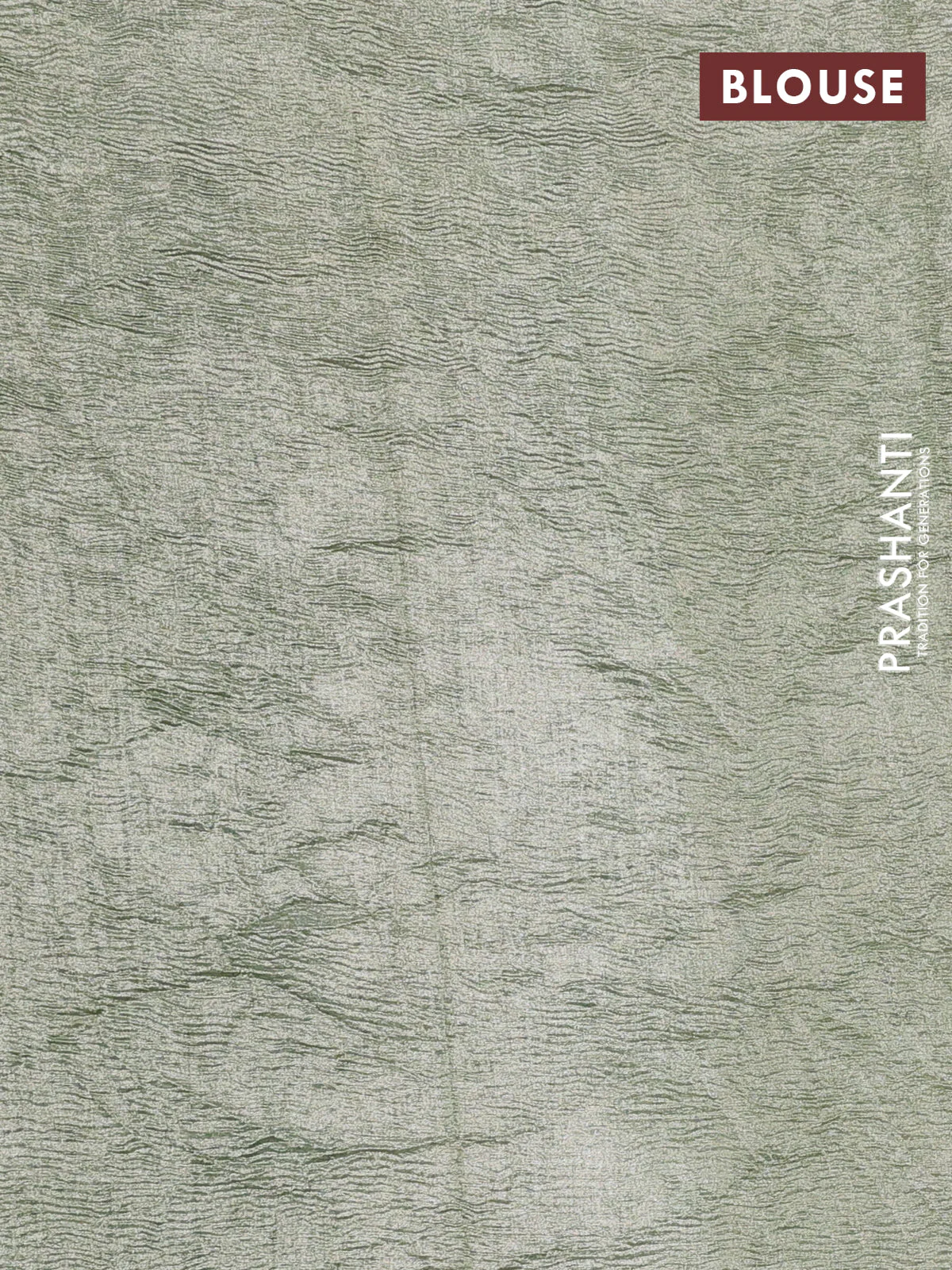 Munga silk saree pastel green and pastel blue with allover zari woven stripes pattern in borderless style - Image 3