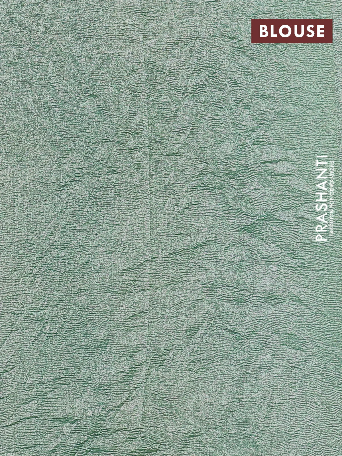 Munga silk saree pastel green with allover zari woven stripes pattern in borderless style - Image 3