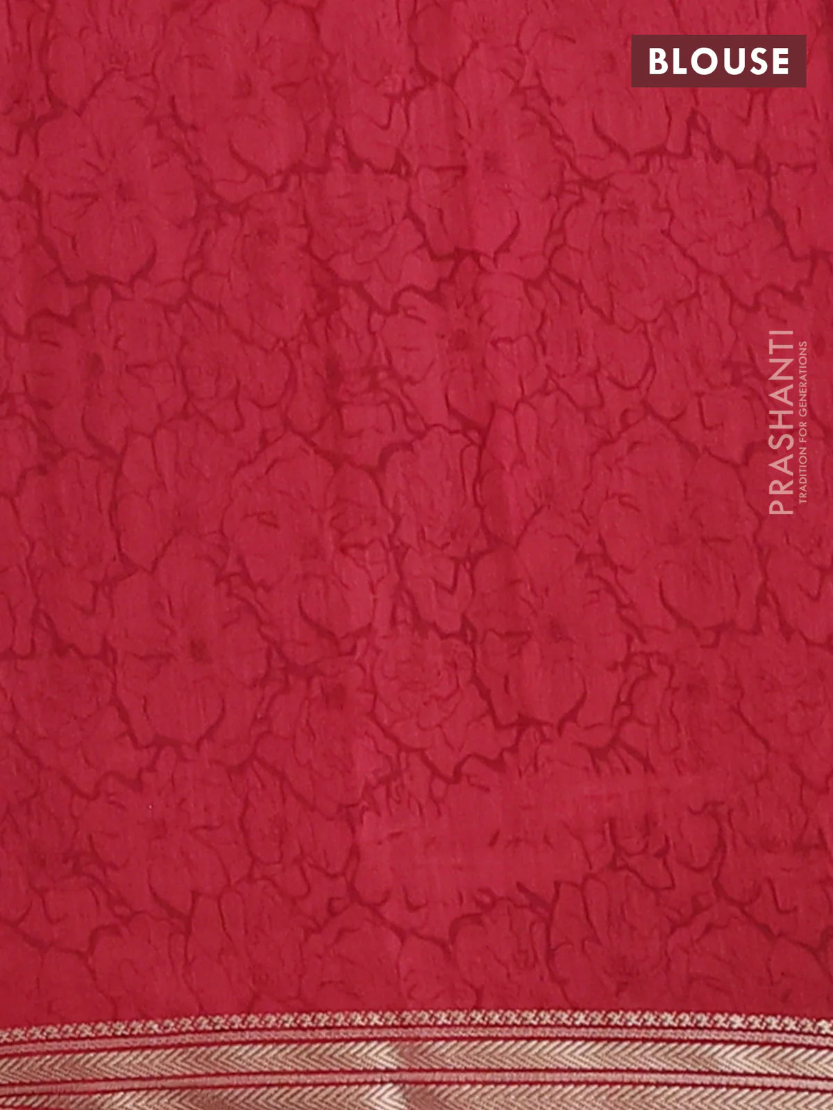 Muslin silk saree black and maroon with allover bandhani prints and zari woven border - Image 4
