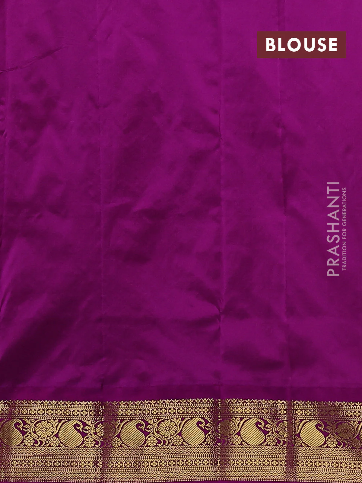 Narayanpet silk saree dark mustard and purple with zari woven buttas and paisley zari woven korvai border - Image 4