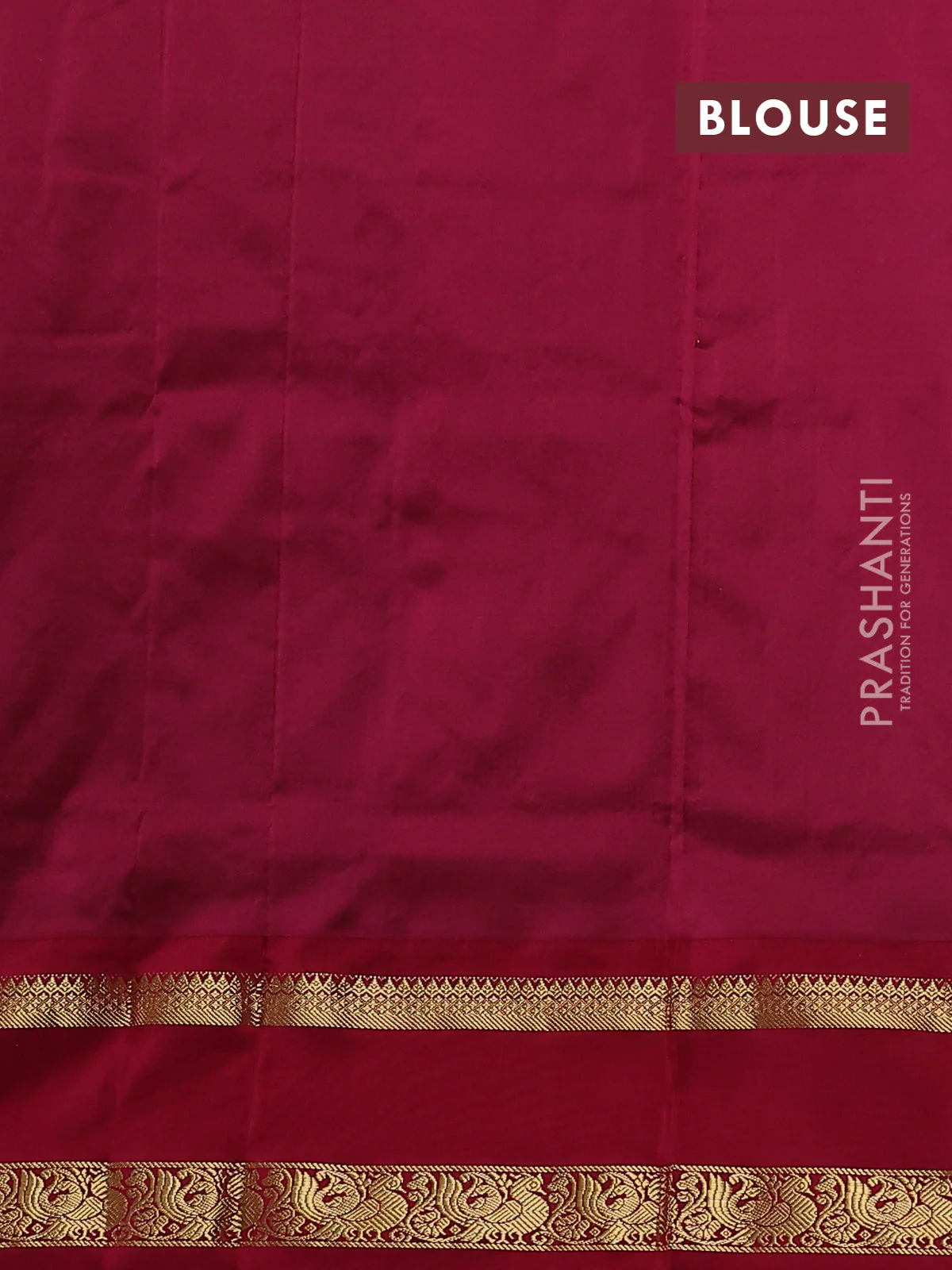 Narayanpet silk saree green and maroon with allover small checked pattern and rettapet annam zari woven korvai border - Image 4