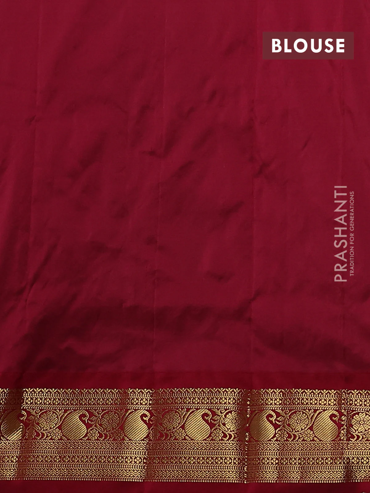 Narayanpet silk saree teal blue and maroon with zari woven buttas and paisley zari woven border - Image 4