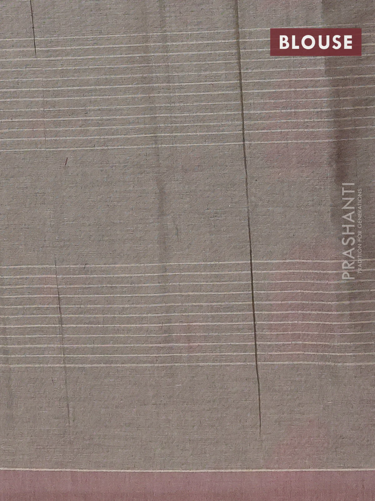 Nithyam cotton saree grey with allover thread woven buttas and simple border - Image 4
