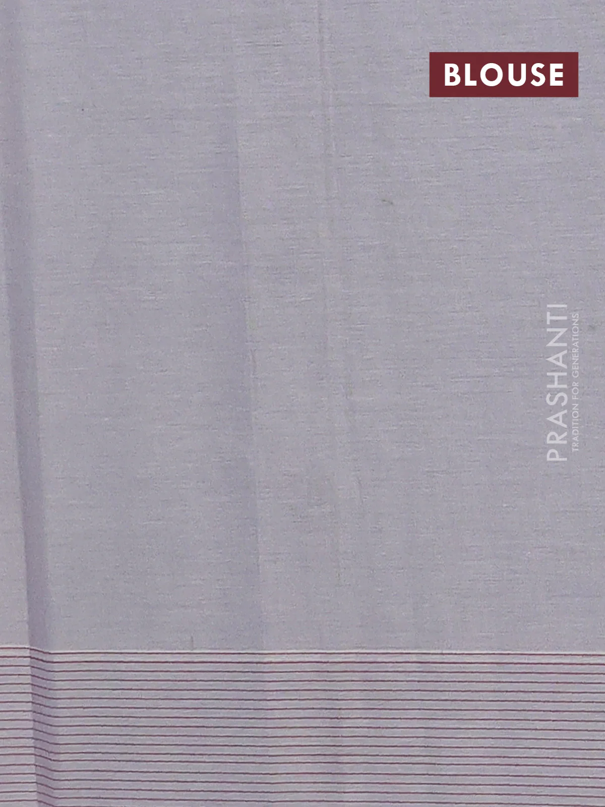 Nithyam cotton saree grey with thread woven buttas and thread woven border - Image 4