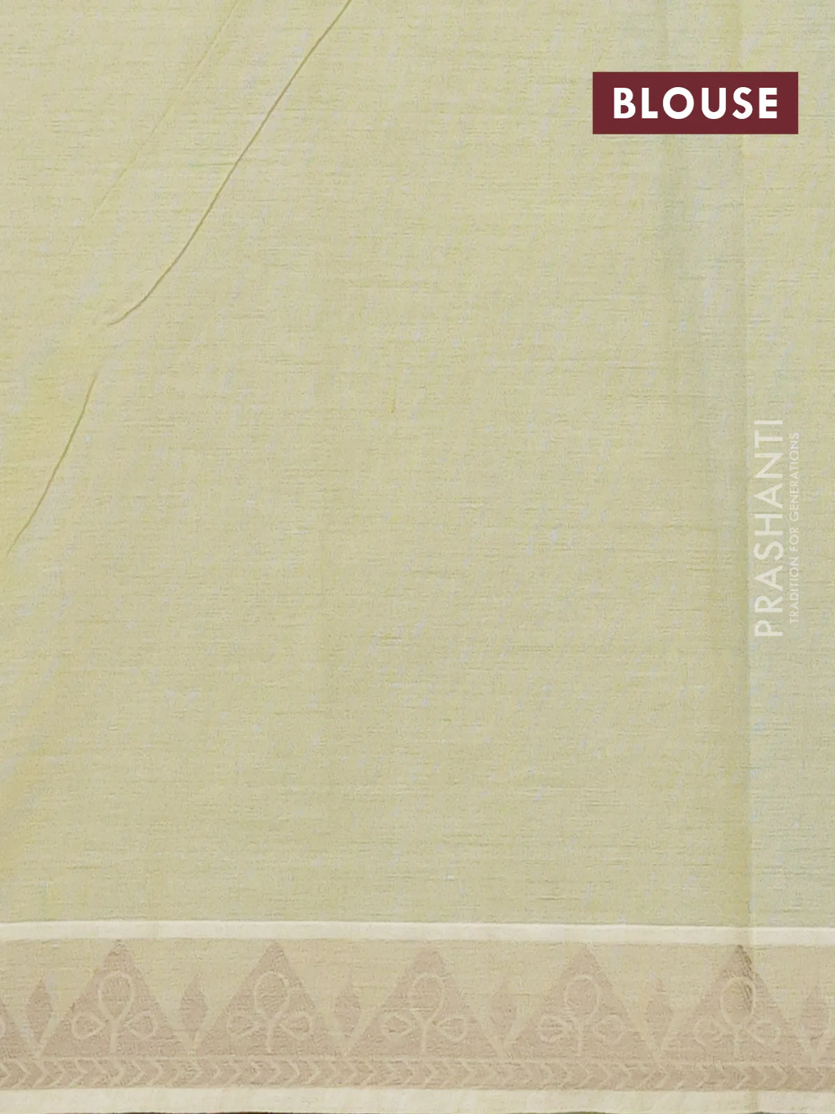 Nithyam cotton saree light green with thread woven buttas and thread woven border - Image 4