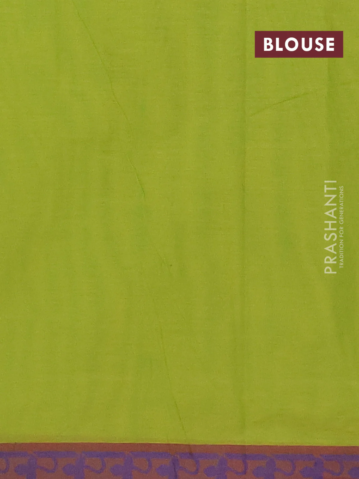Nithyam cotton saree light green with thread woven buttas and thread woven border - Image 4