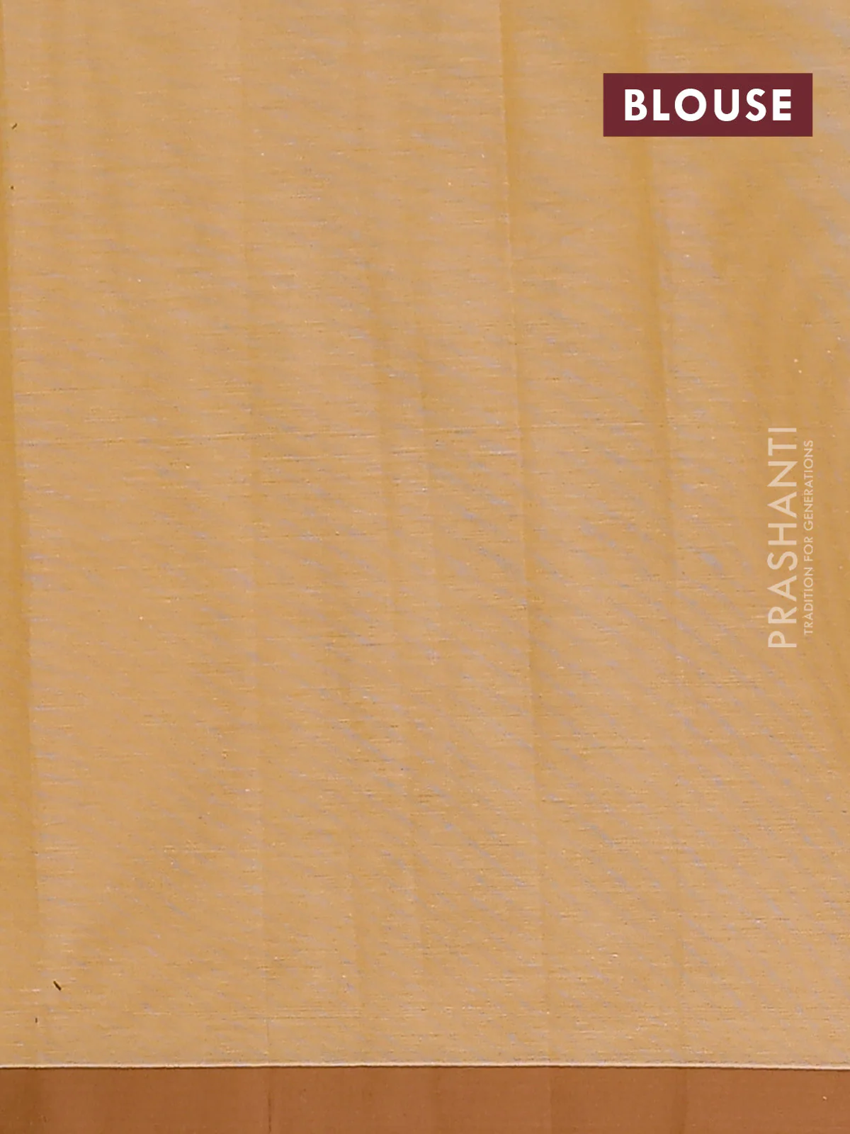 Nithyam cotton saree mustard shade with thread woven buttas and simple border - Image 4