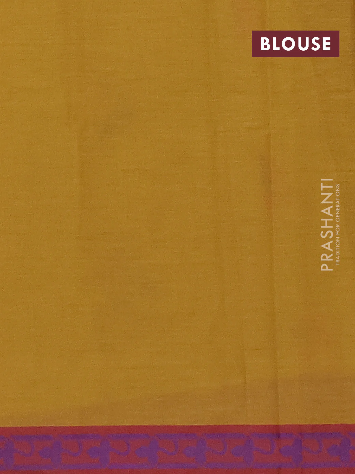 Nithyam cotton saree mustard yellow and maroon with thread woven buttas and thread woven border - Image 4